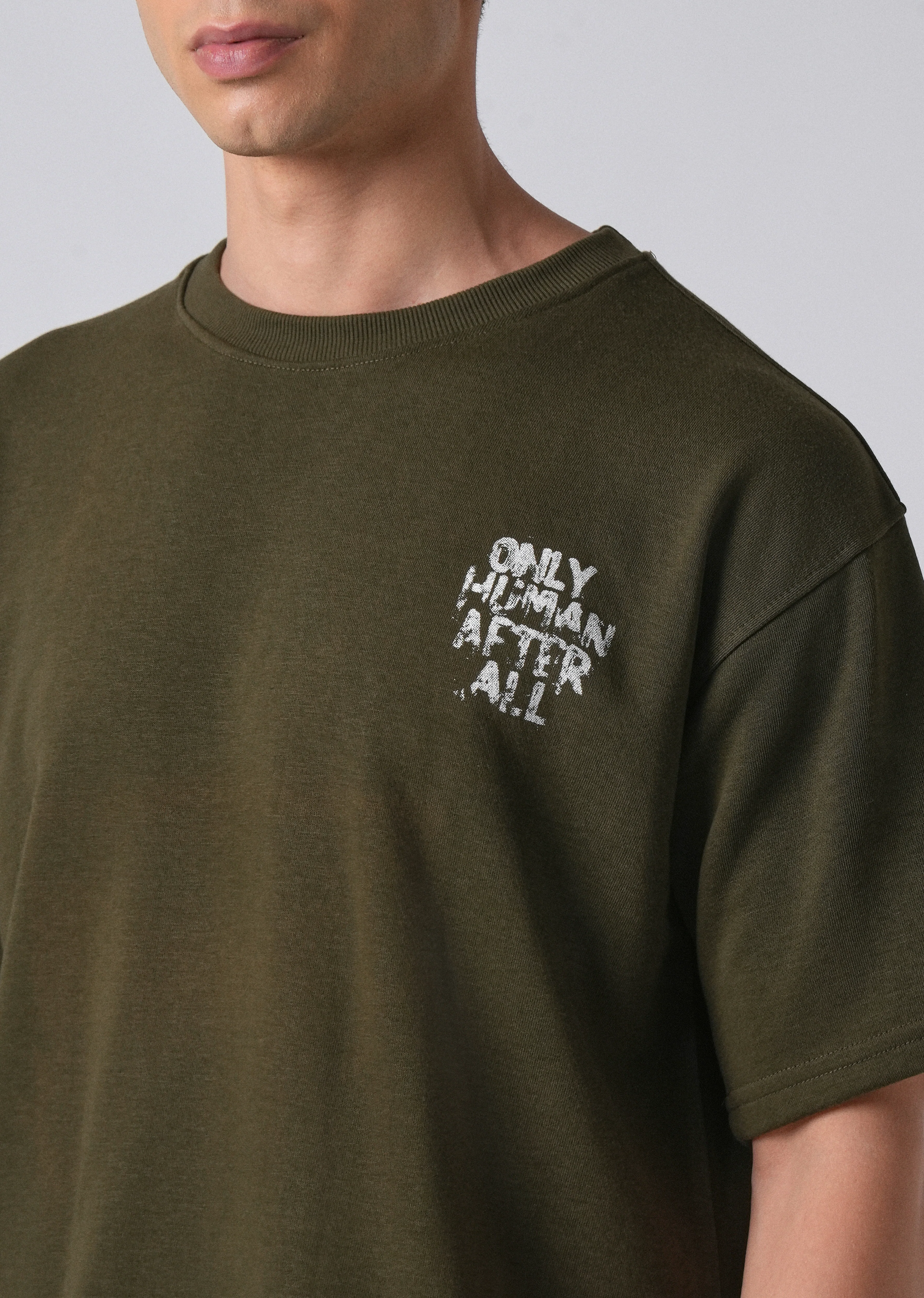 Forest Olive Oversized T-shirt - Image 2