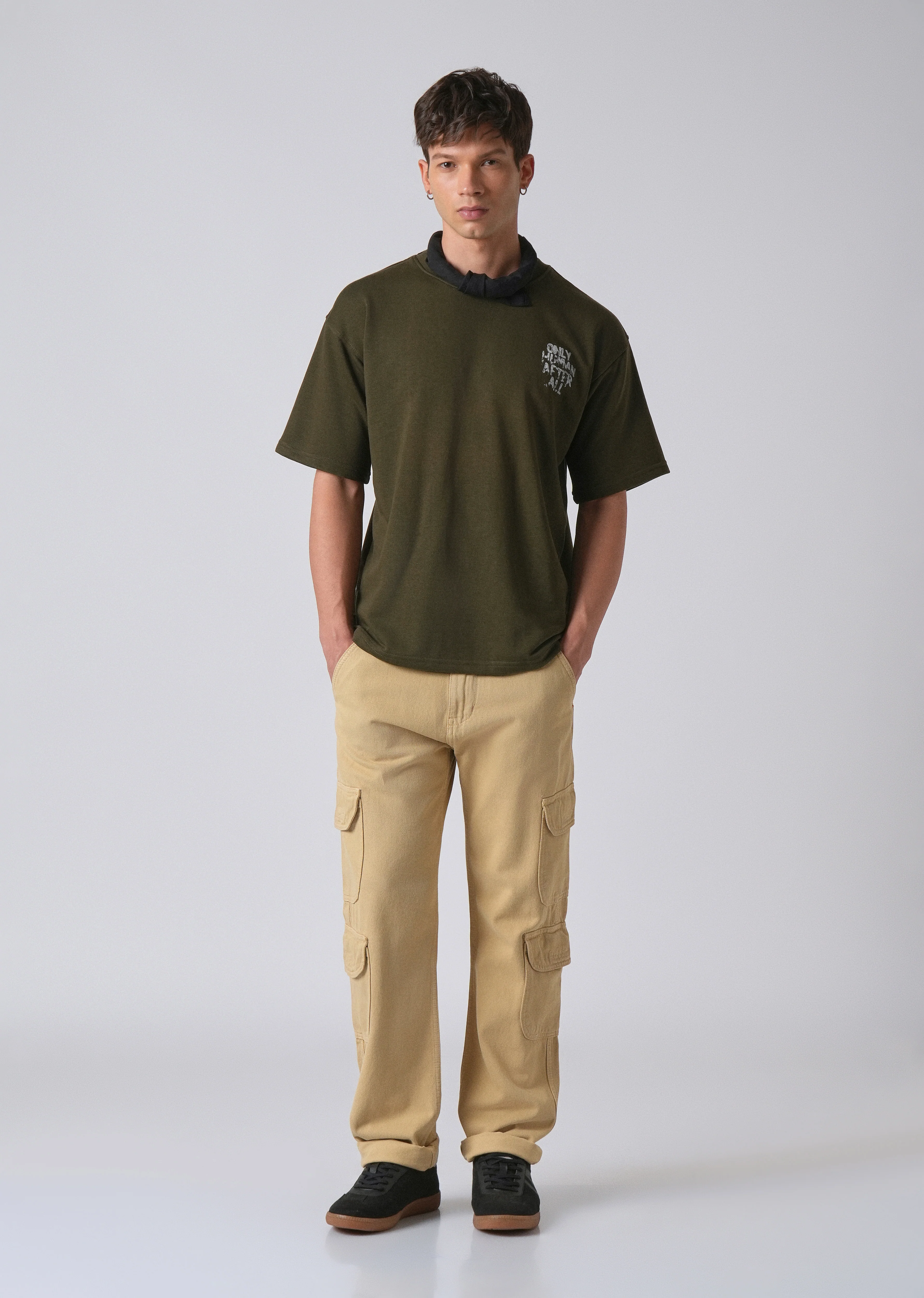 Forest Olive Oversized T-shirt - Image 6