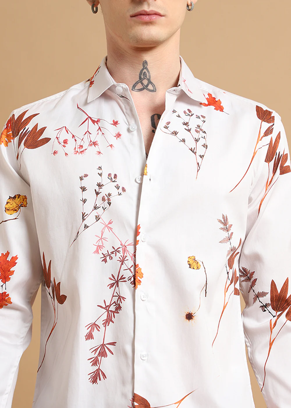Fusion Leaf Printed shirt - Image 3