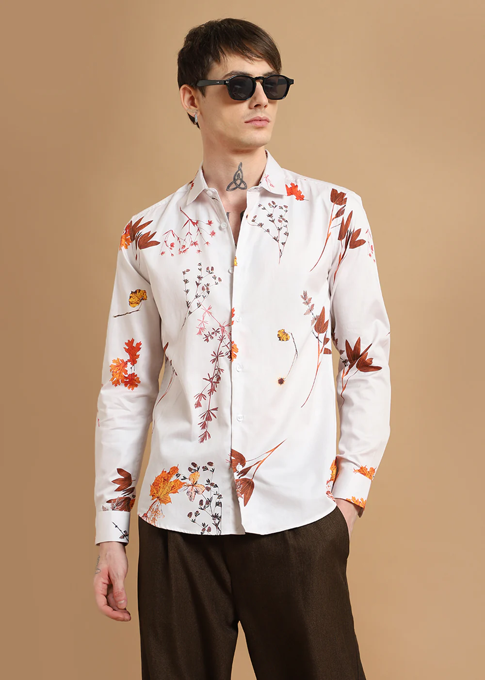 Fusion Leaf Printed shirt - Image 7