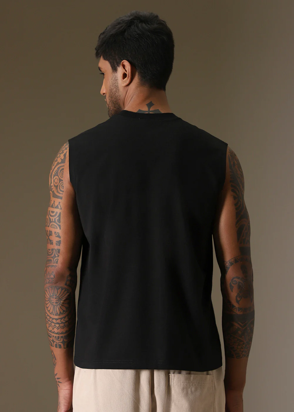 Gardenia Black Ribbed Regular Tank - Image 4