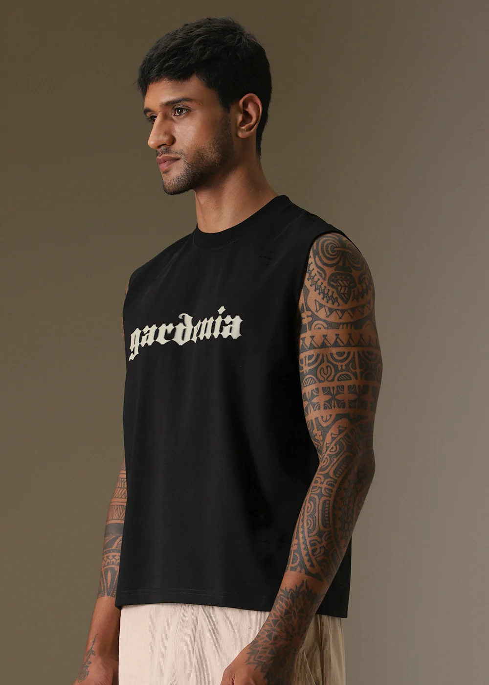 Gardenia Black Ribbed Regular Tank - Image 5