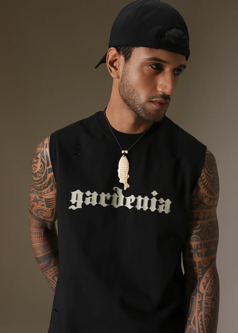 Gardenia Black Ribbed Regular Tank - Image 7