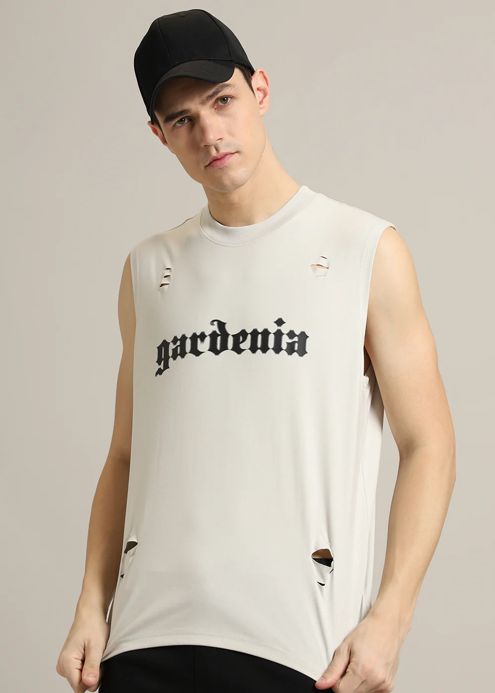 Gardenia Cream Ribbed Regular Tank - Image 3