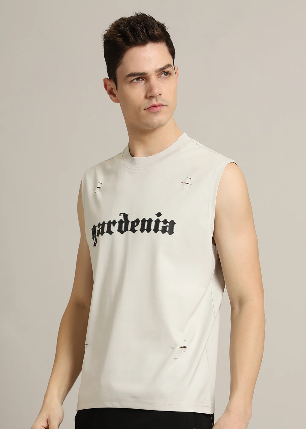 Gardenia Cream Ribbed Regular Tank - Image 5