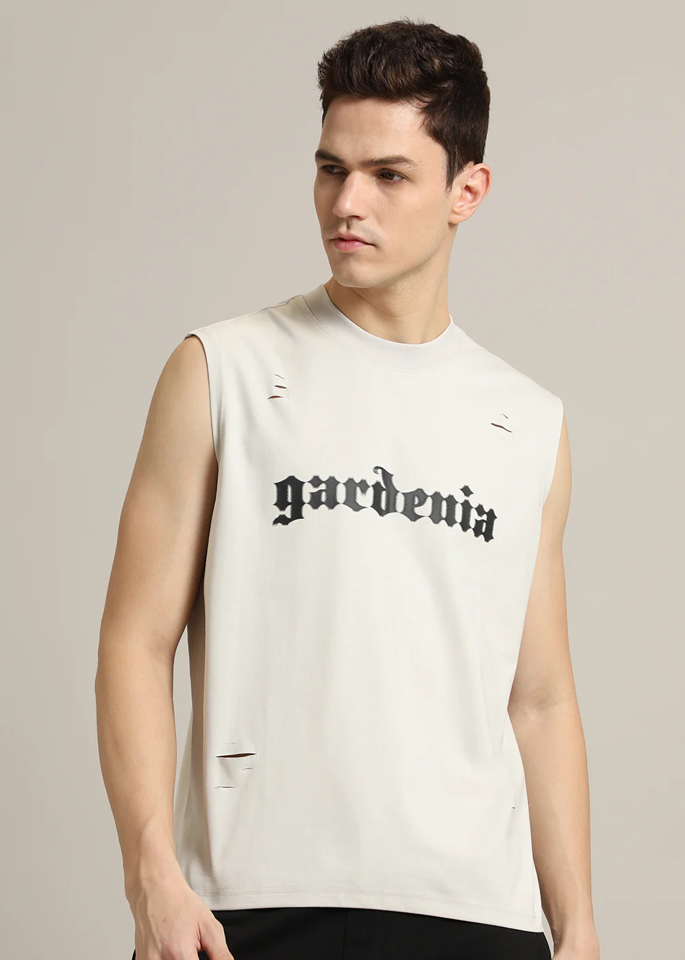 Gardenia Cream Ribbed Regular Tank - Image 7