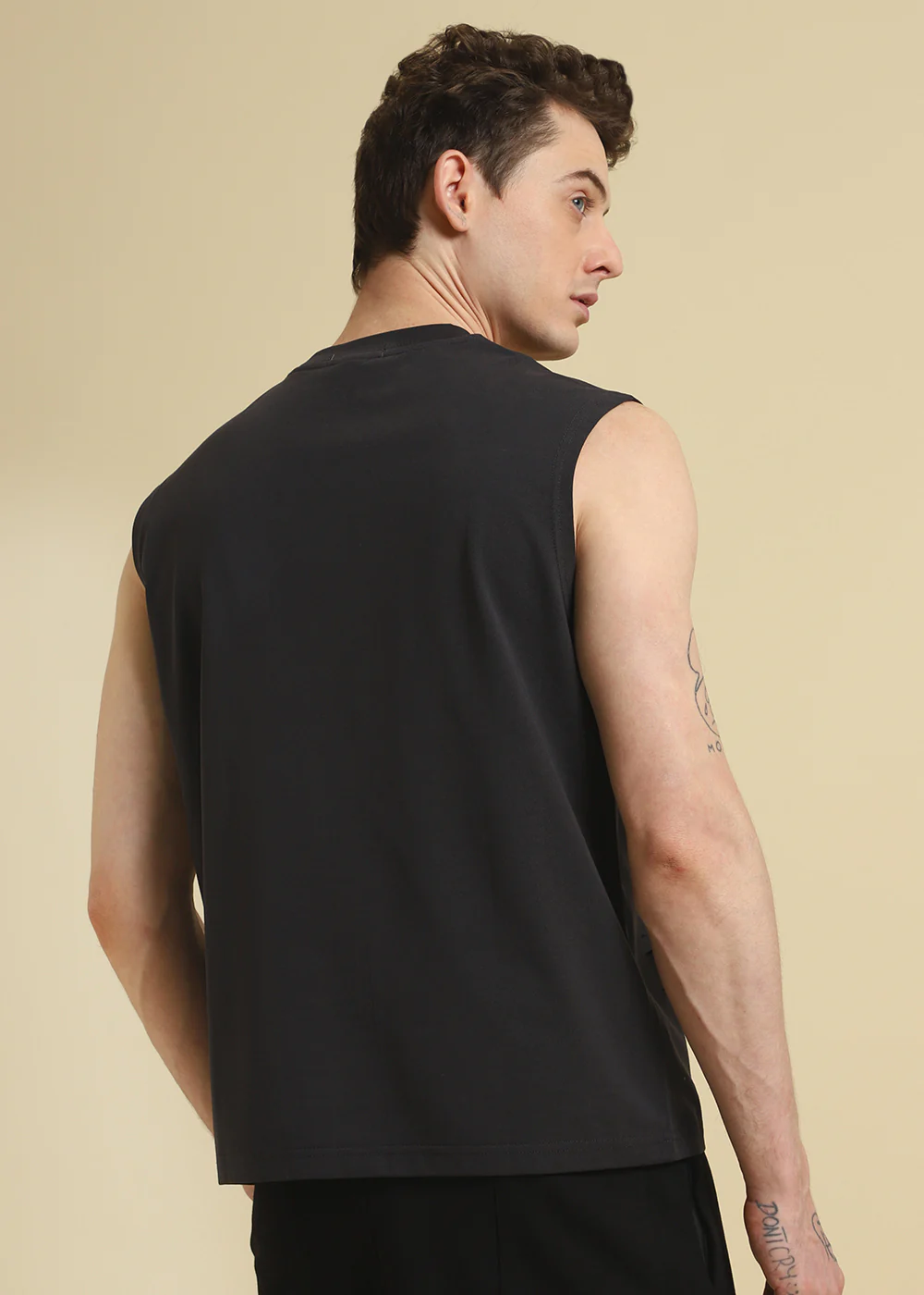 Gardenia Grey Ribbed Regular Tank - Image 4