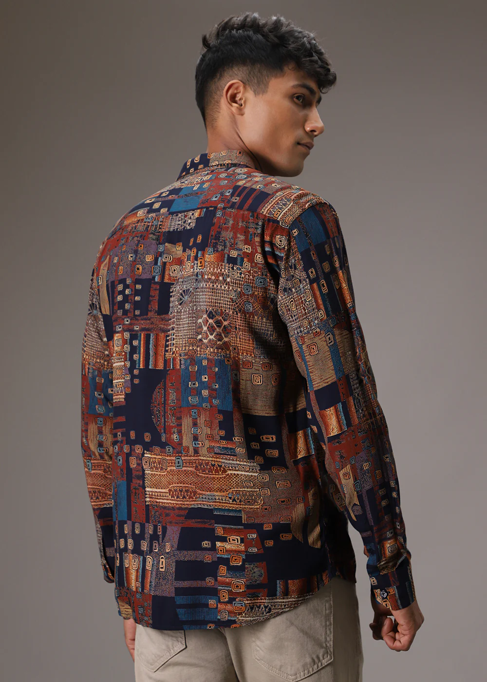 Geo Abstract Feather Shirt - Image 4