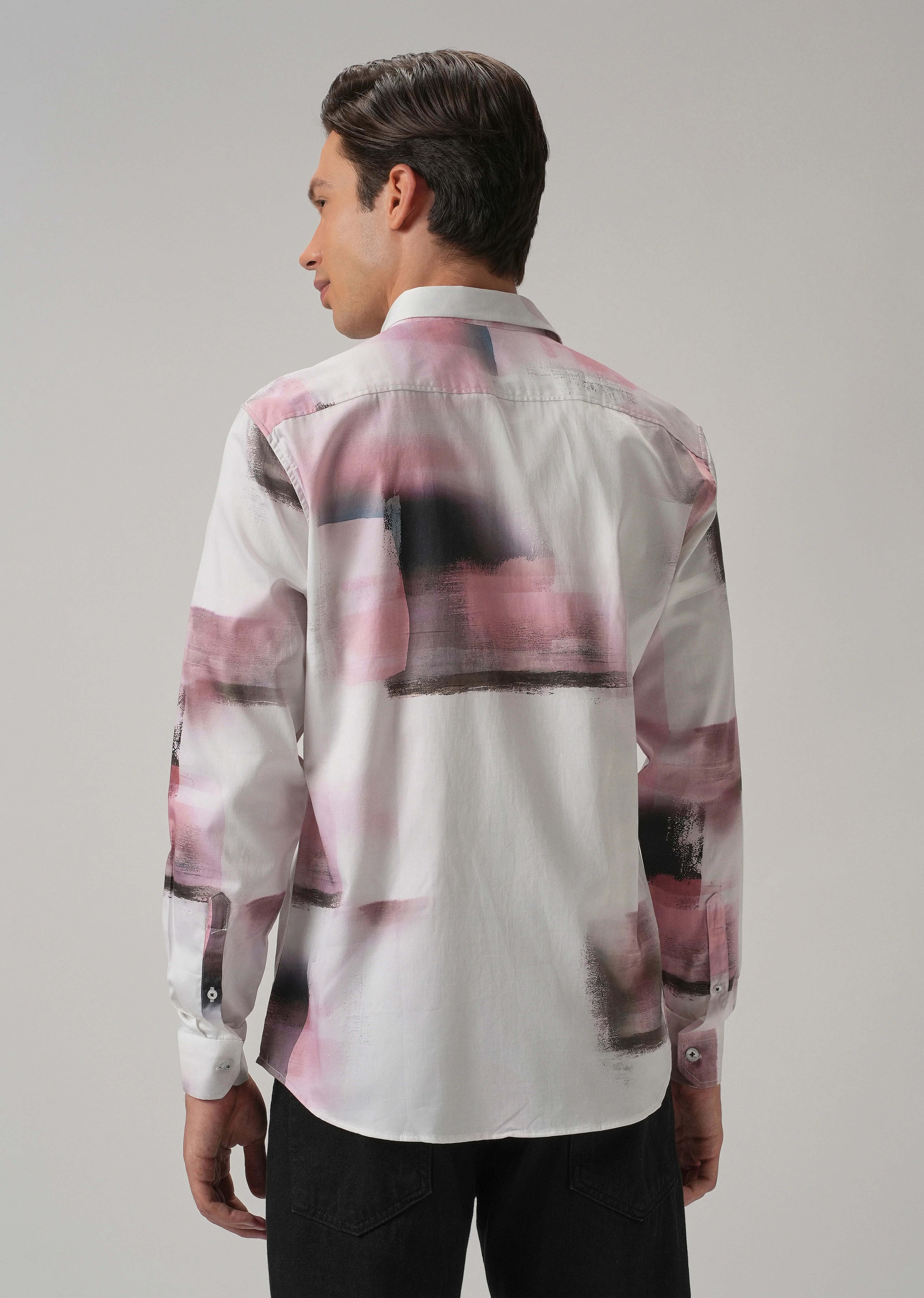 Geo-Gradient Printed Shirt - Image 2