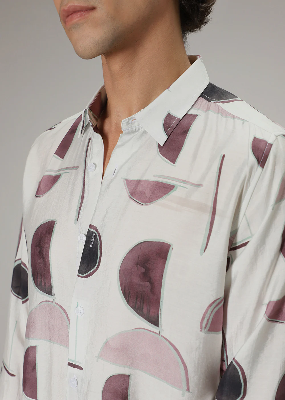 Geometric Print Shirt - Image 2