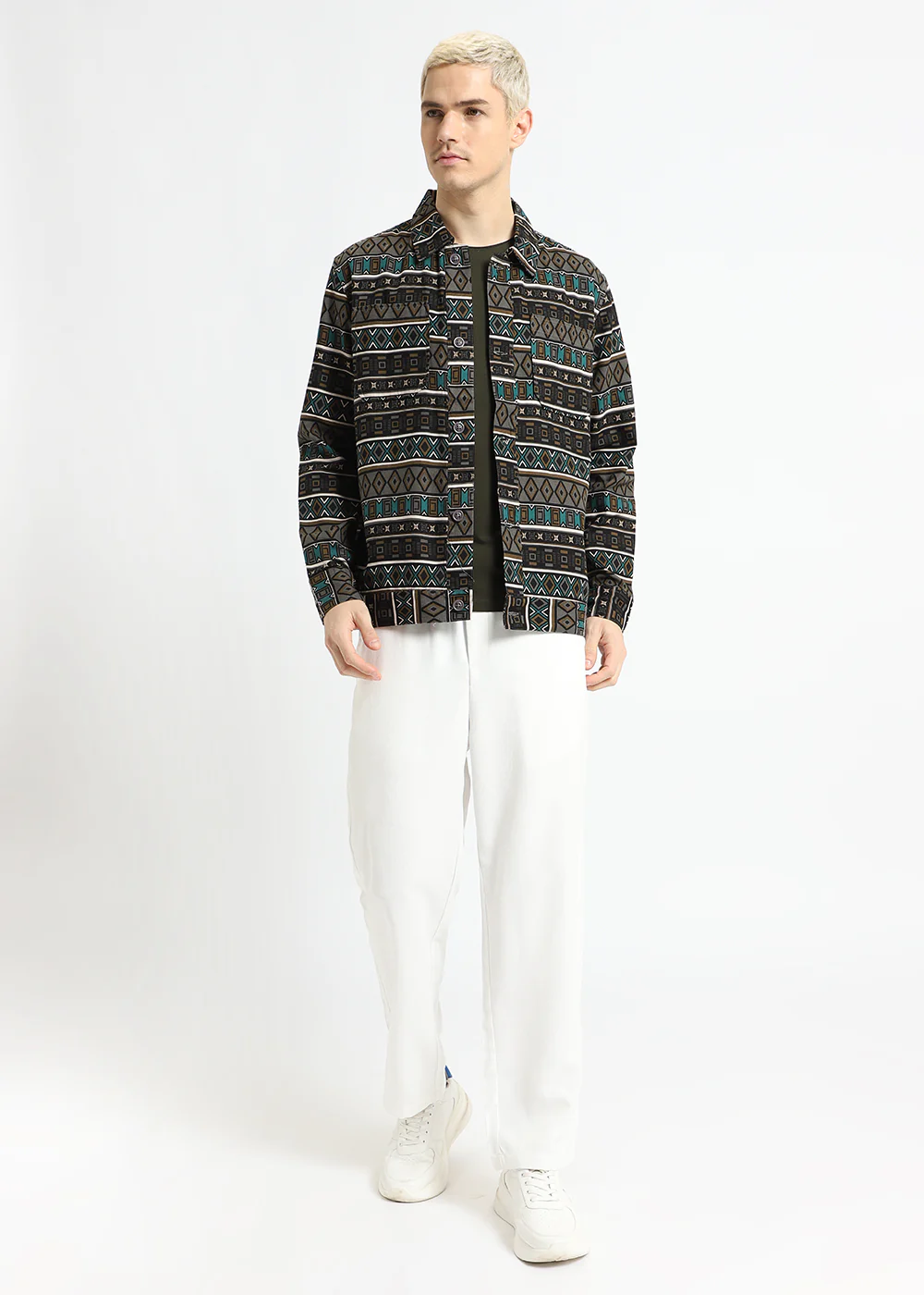 Geometric Print Summer Jacket - Image 7