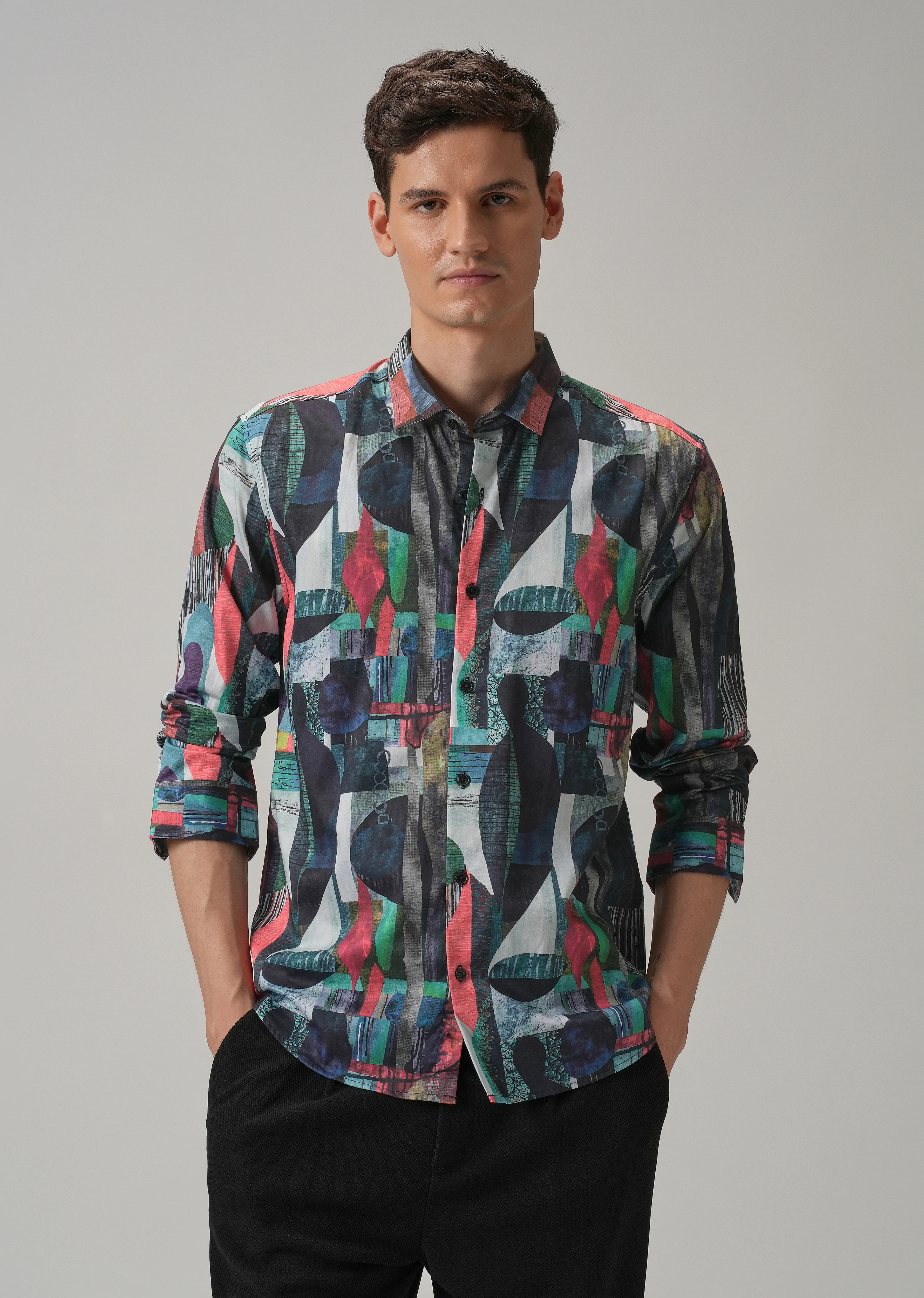 Printed Full-Sleeves Shirt - Image 2