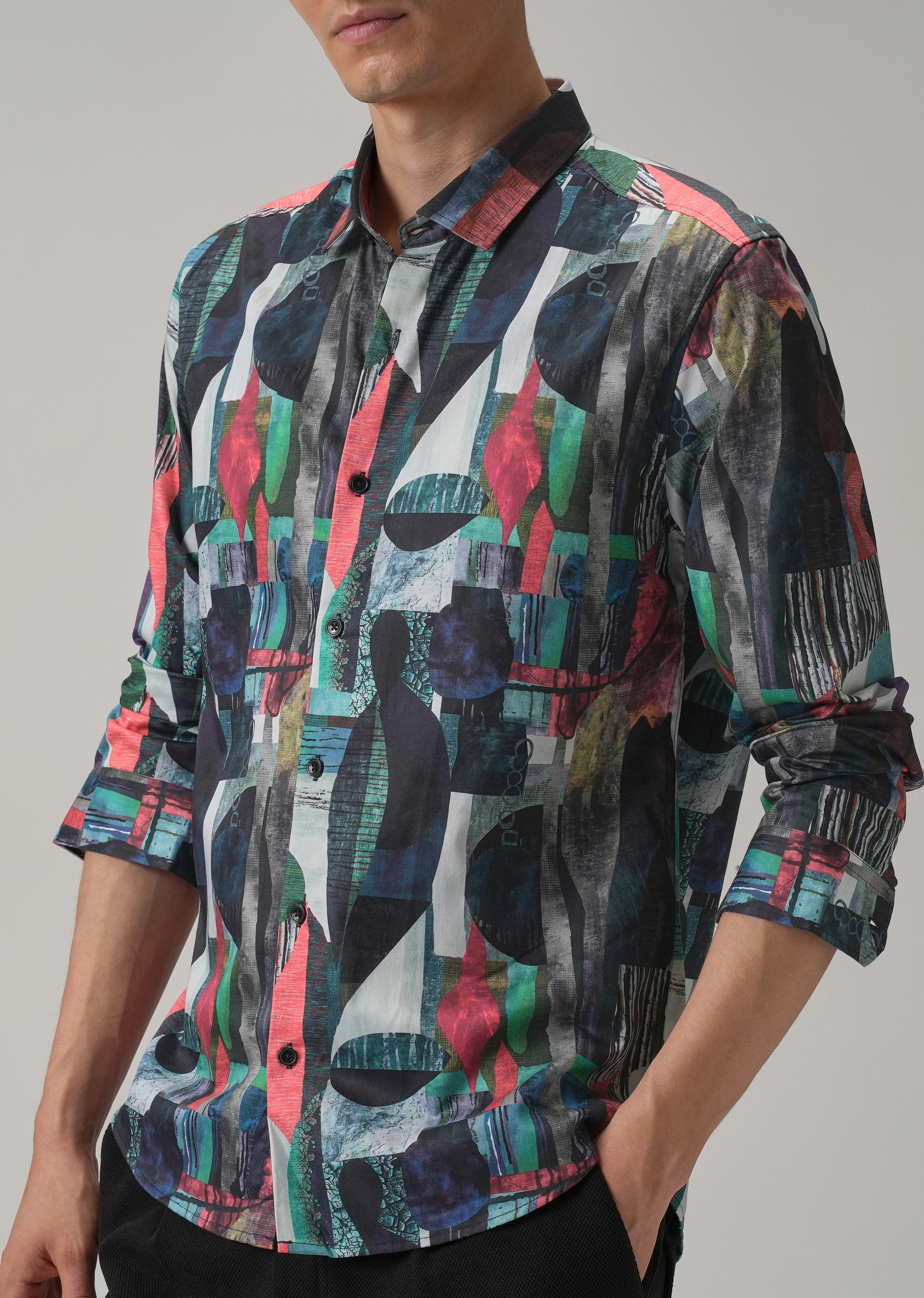 Printed Full-Sleeves Shirt - Image 7