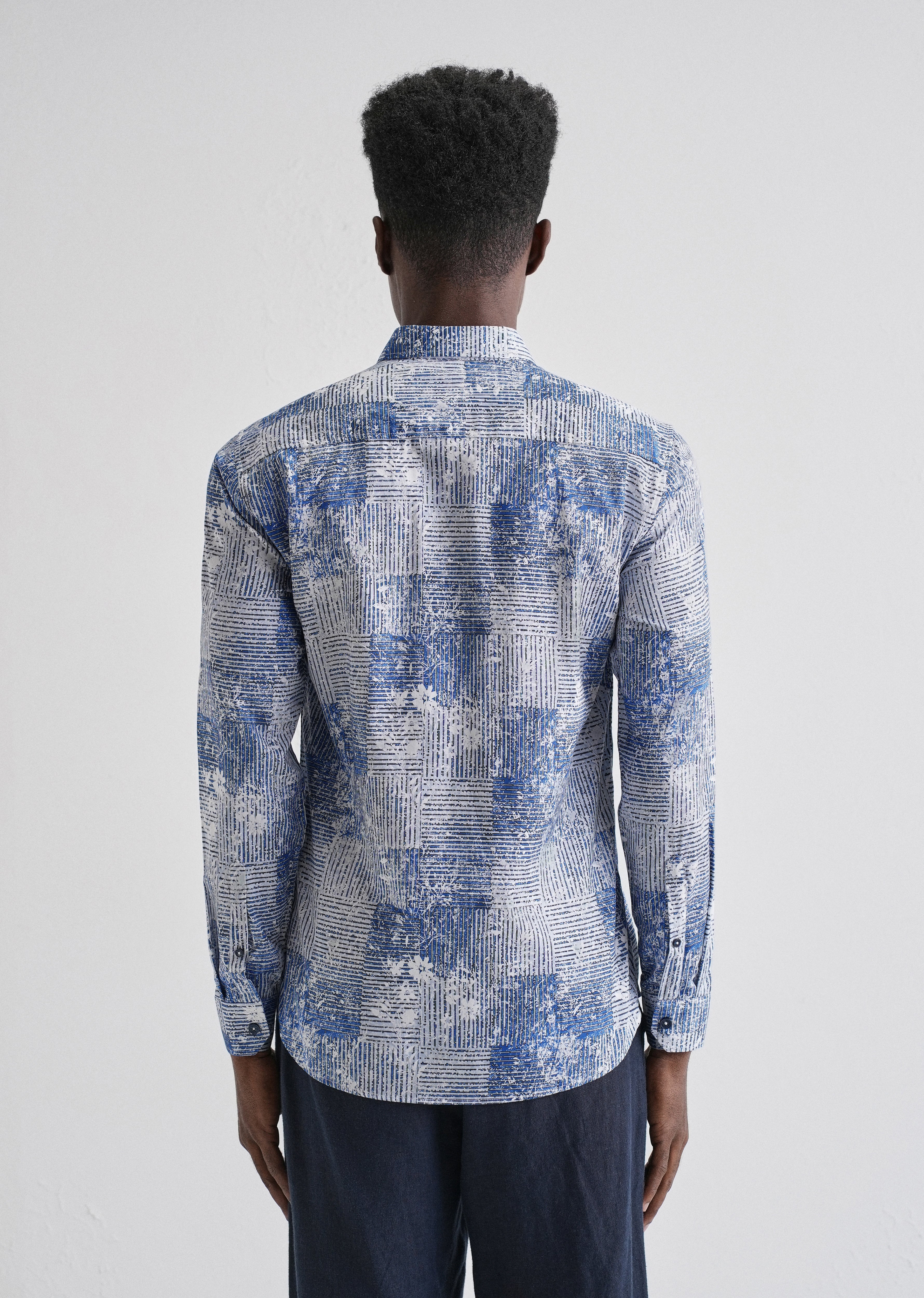 Geometric Print Full-Sleeves Shirt - Image 2