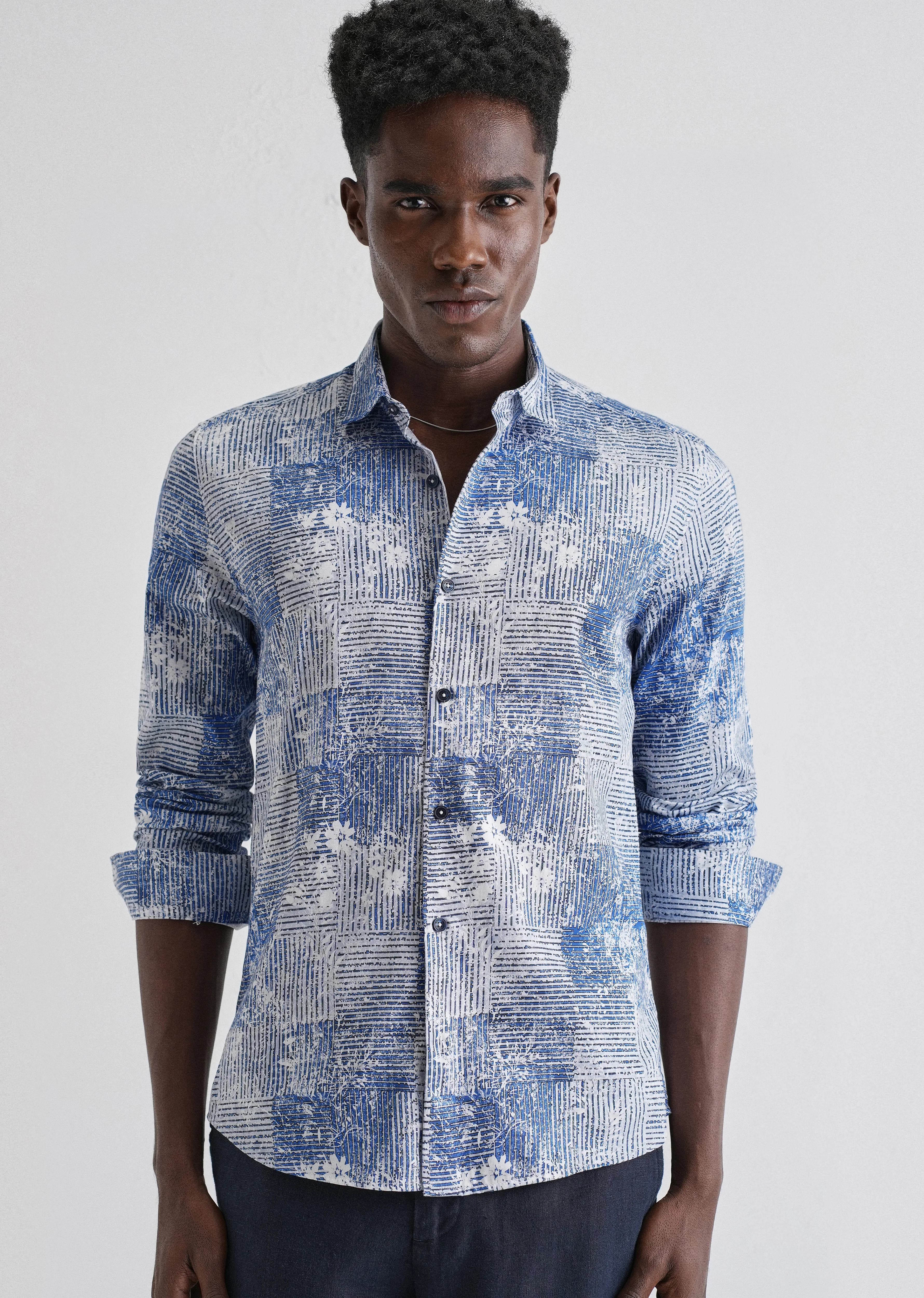 Geometric Print Full-Sleeves Shirt - Image 7