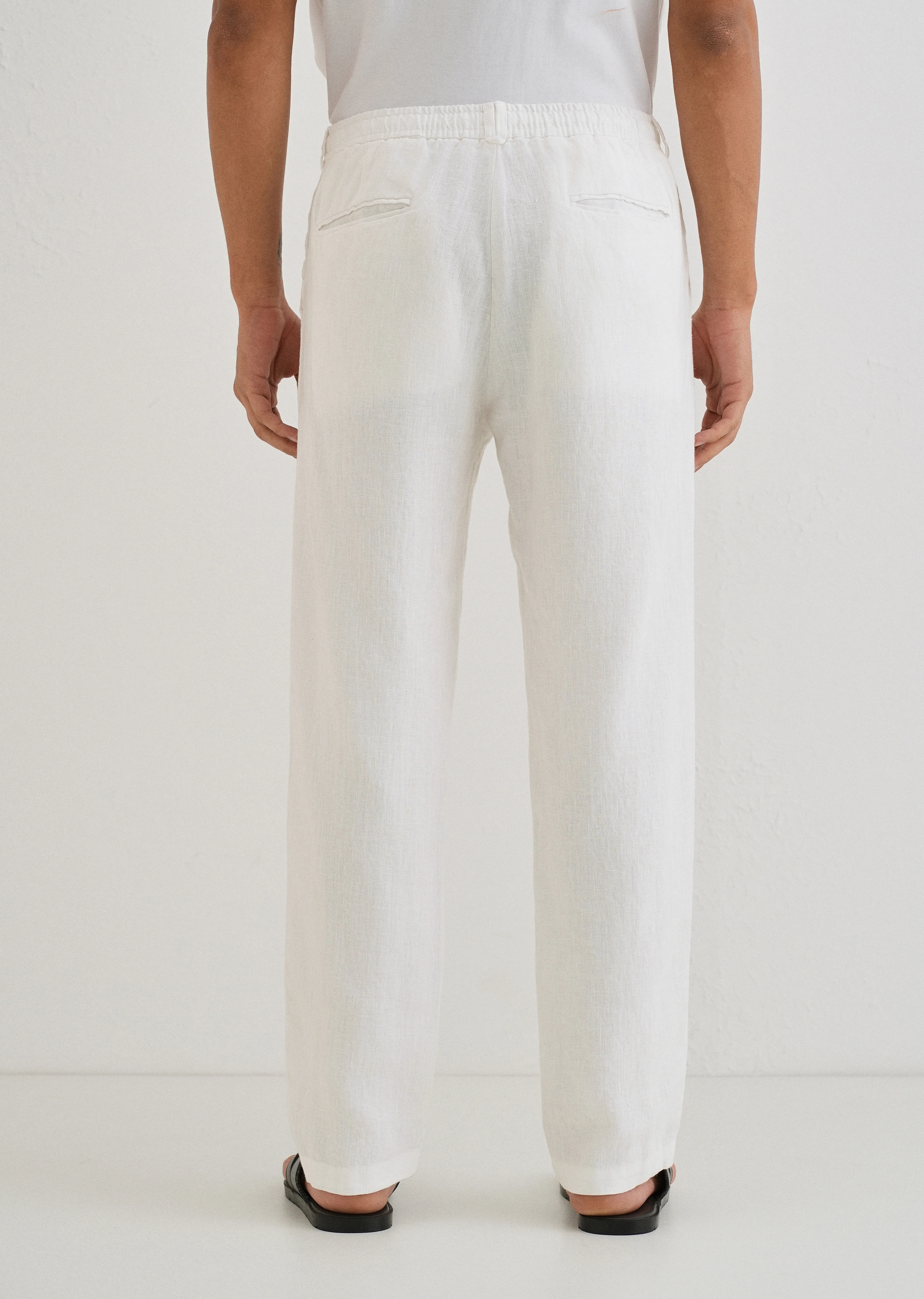 Glacier White Linen pant - Image 2
