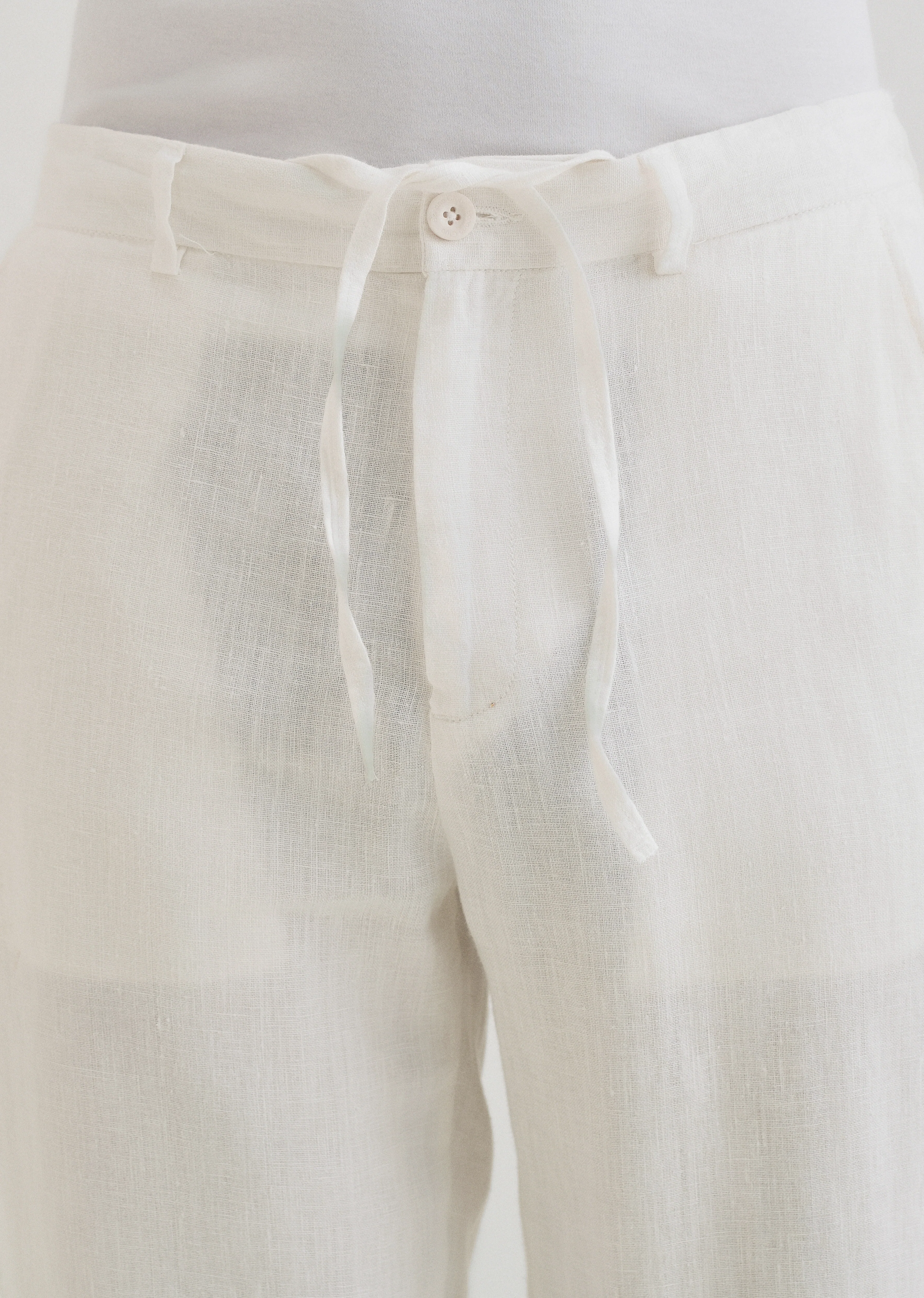 Glacier White Linen pant - Image 5