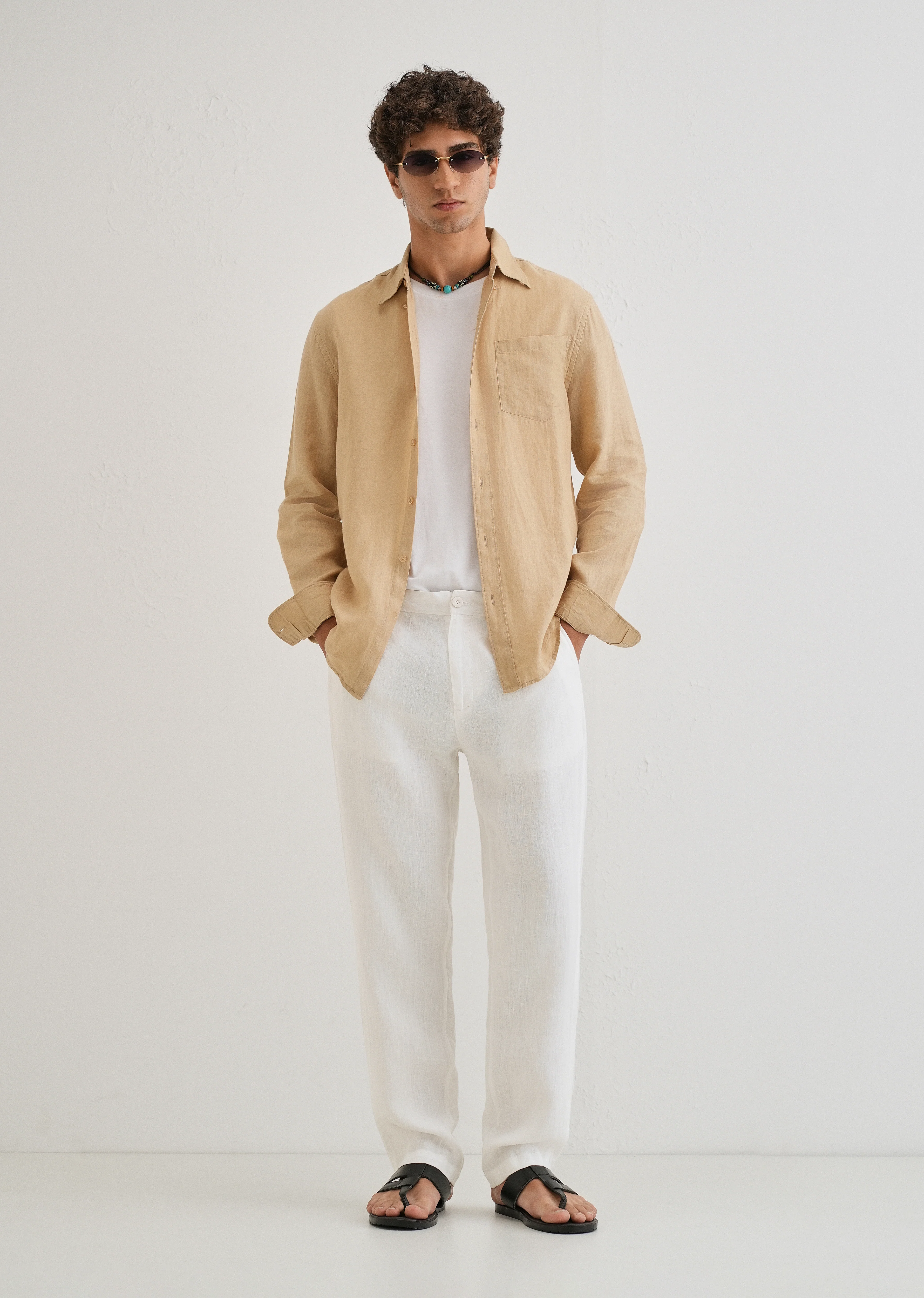 Glacier White Linen pant - Image 6