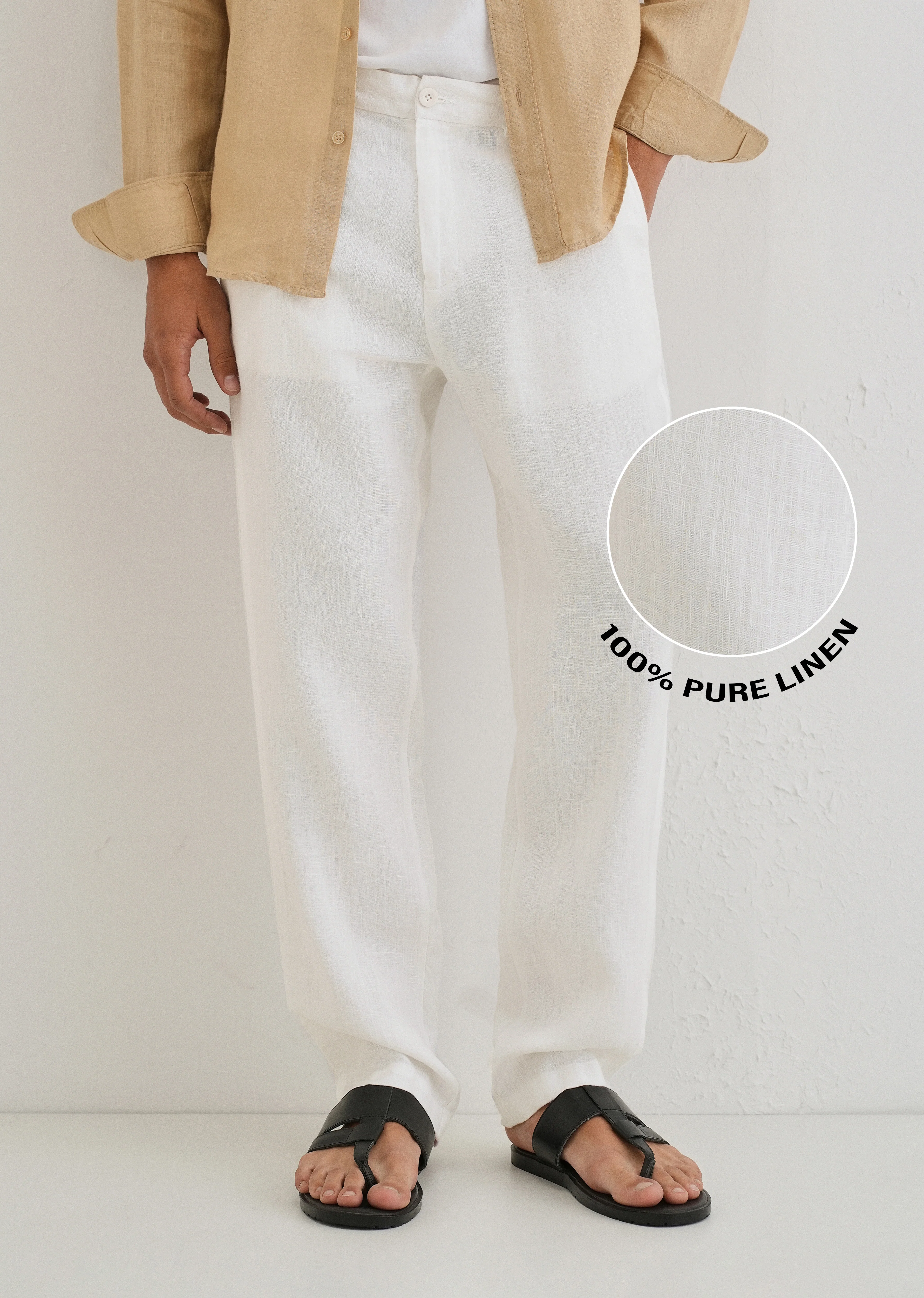 Glacier White Linen pant - Image 7