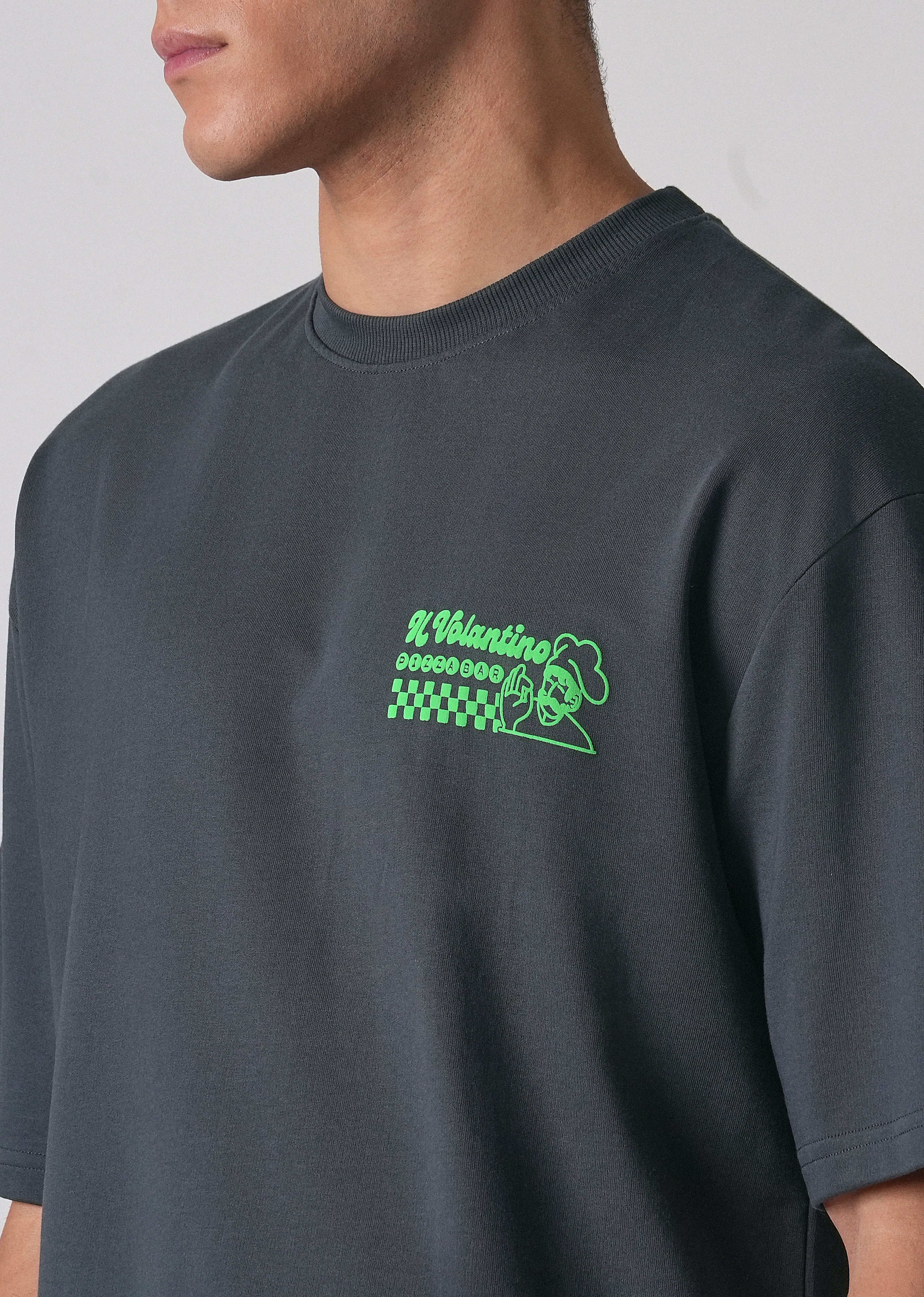 Graphic Novel Black Oversized T-shirt - Image 2
