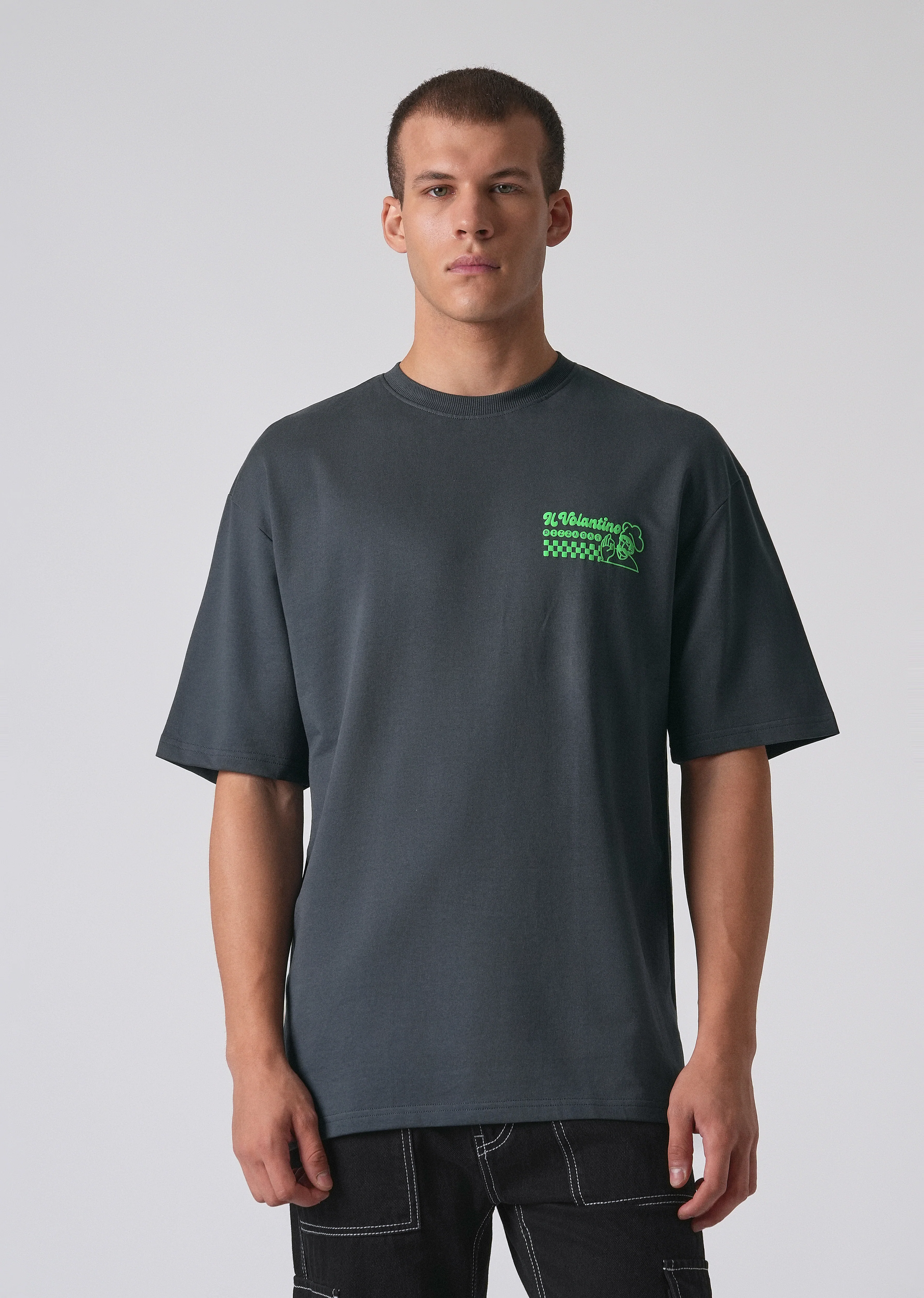 Graphic Novel Black Oversized T-shirt - Image 3