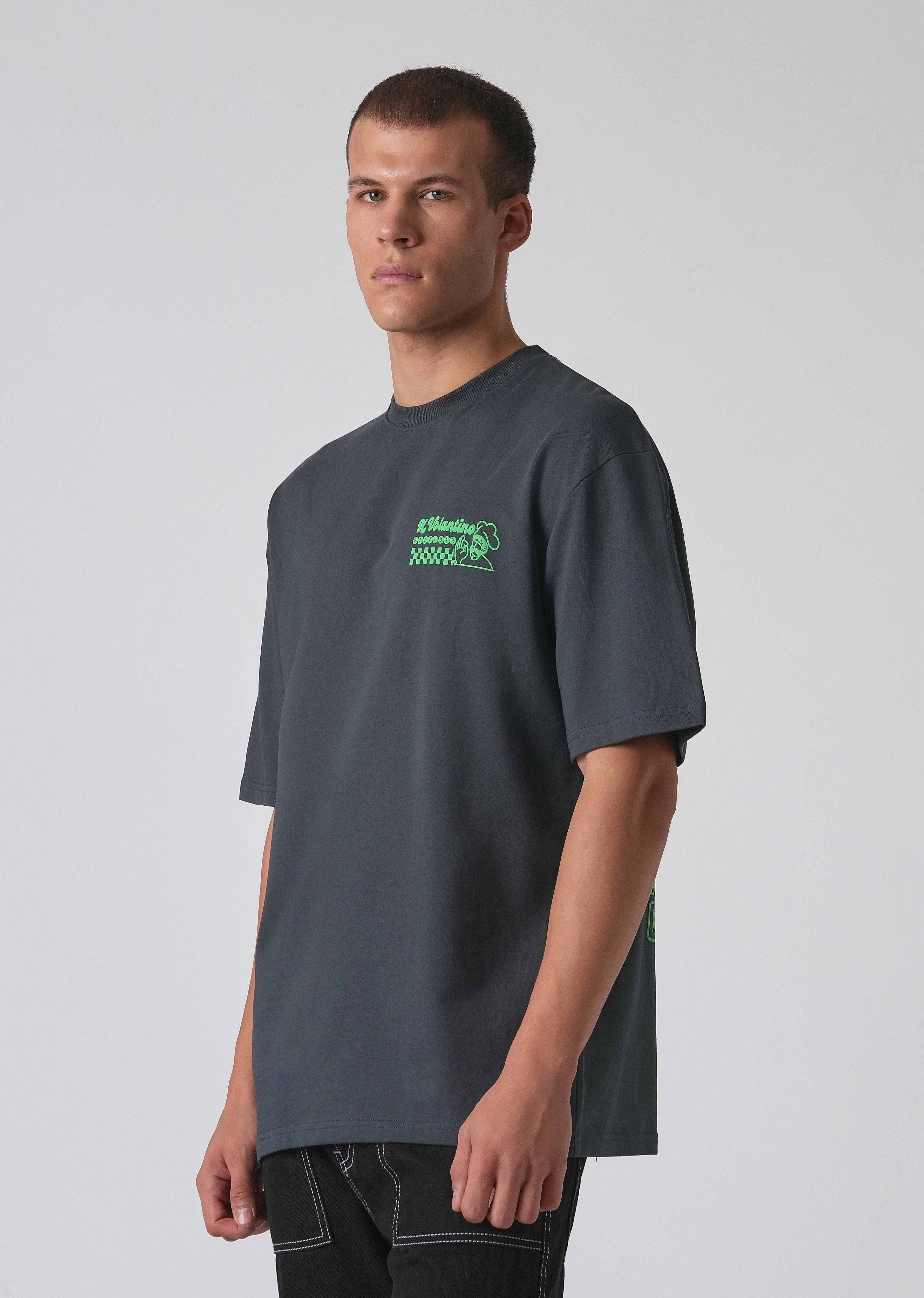 Graphic Novel Black Oversized T-shirt - Image 4