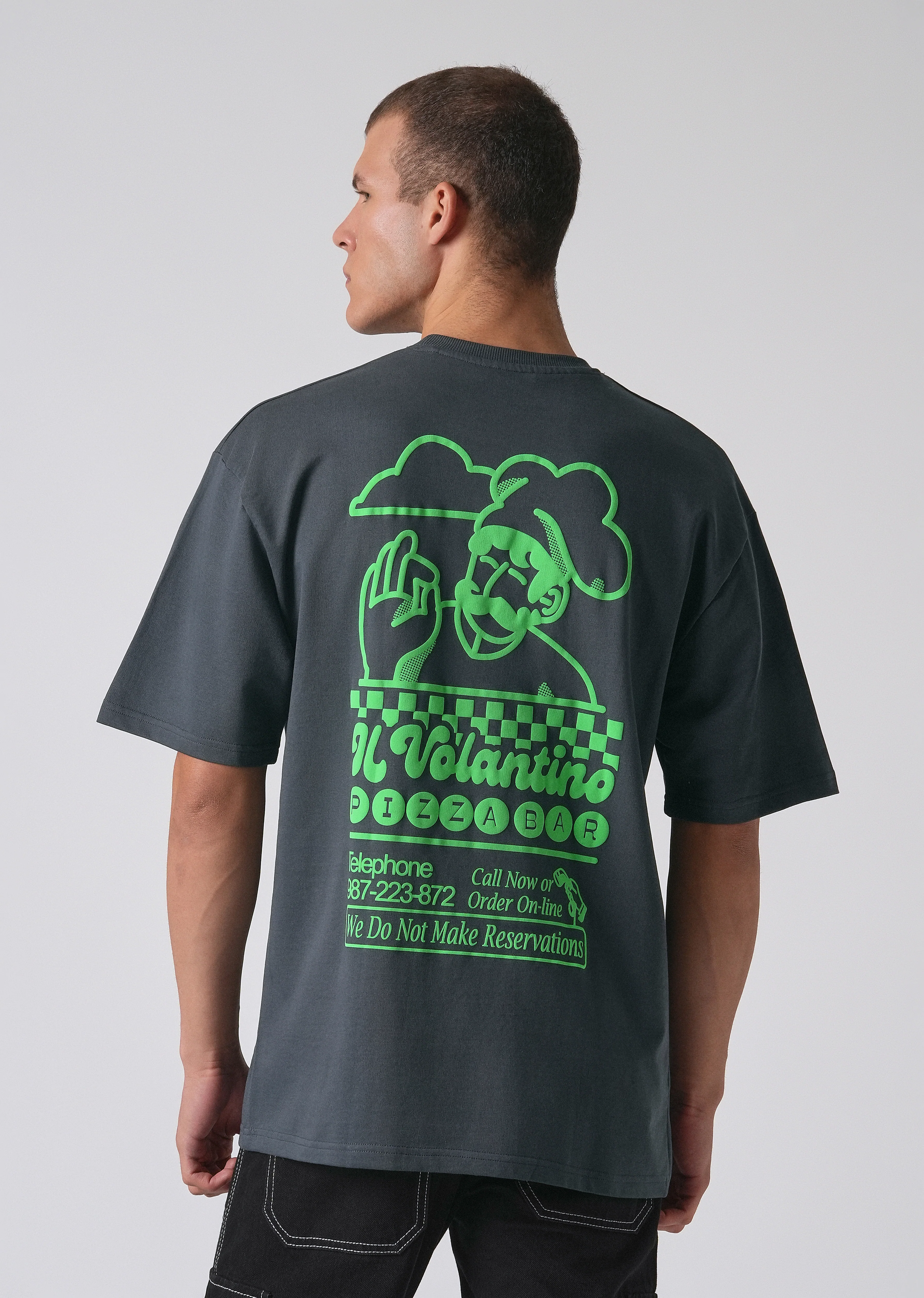 Graphic Novel Black Oversized T-shirt - Image 5