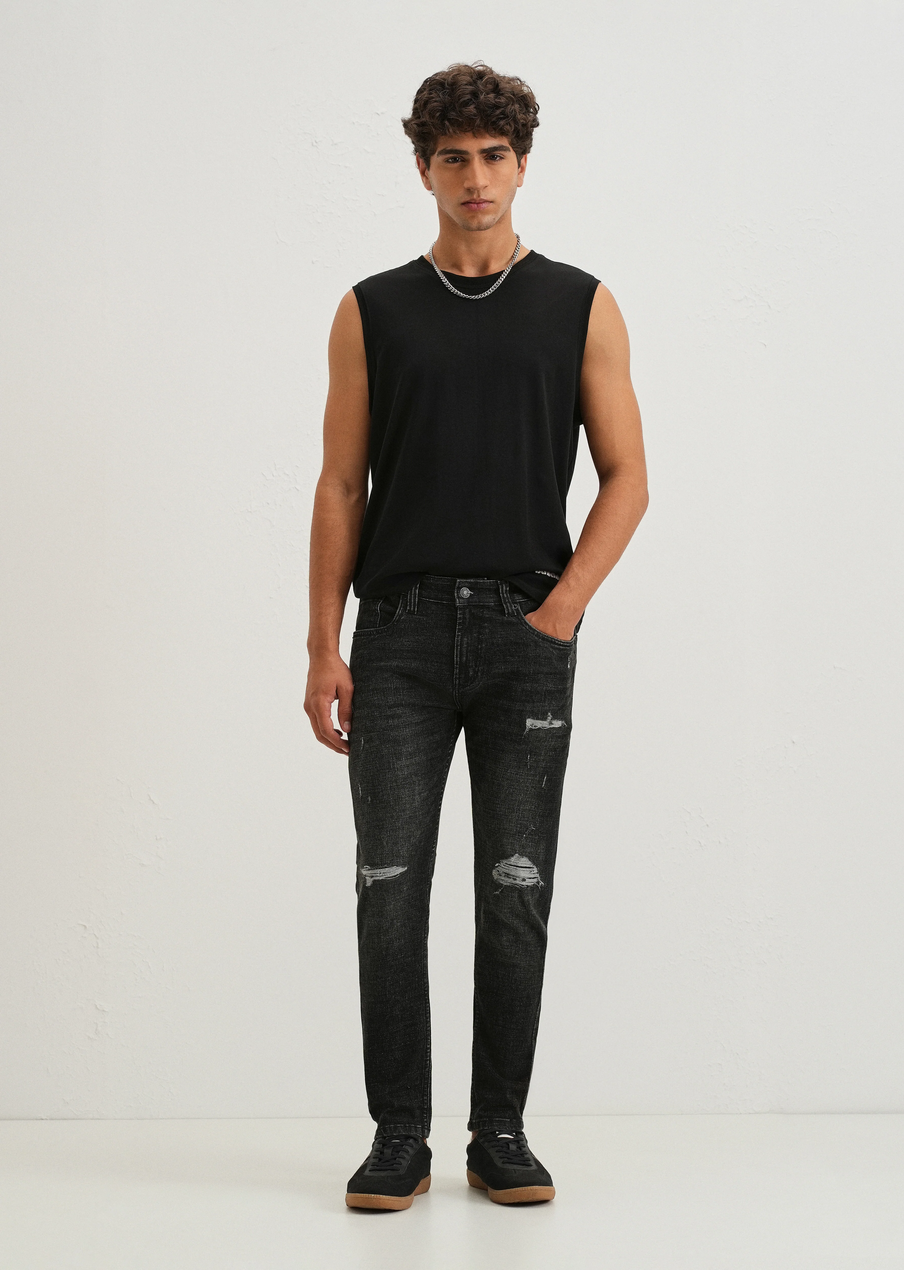 Graphite Fade Slim Fit Jeans - Image 6