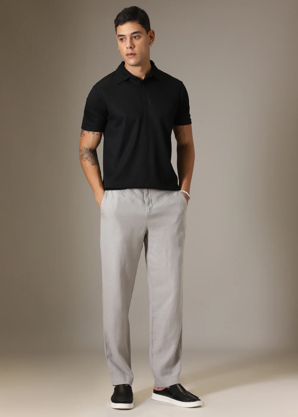 Gravel Grey Linen Pant - Image 8
