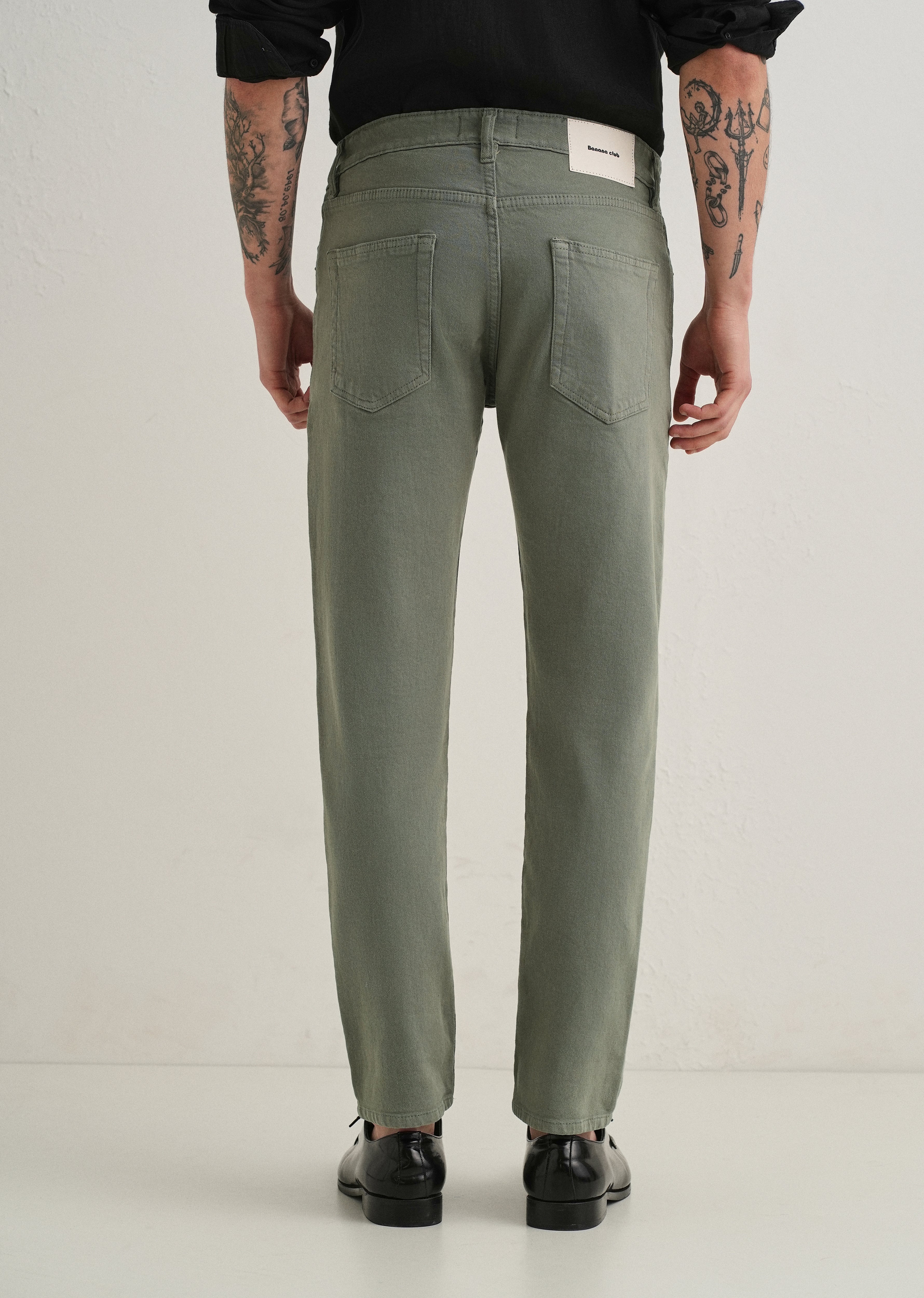 Green Ankle Slim Fit Denim - Image 2