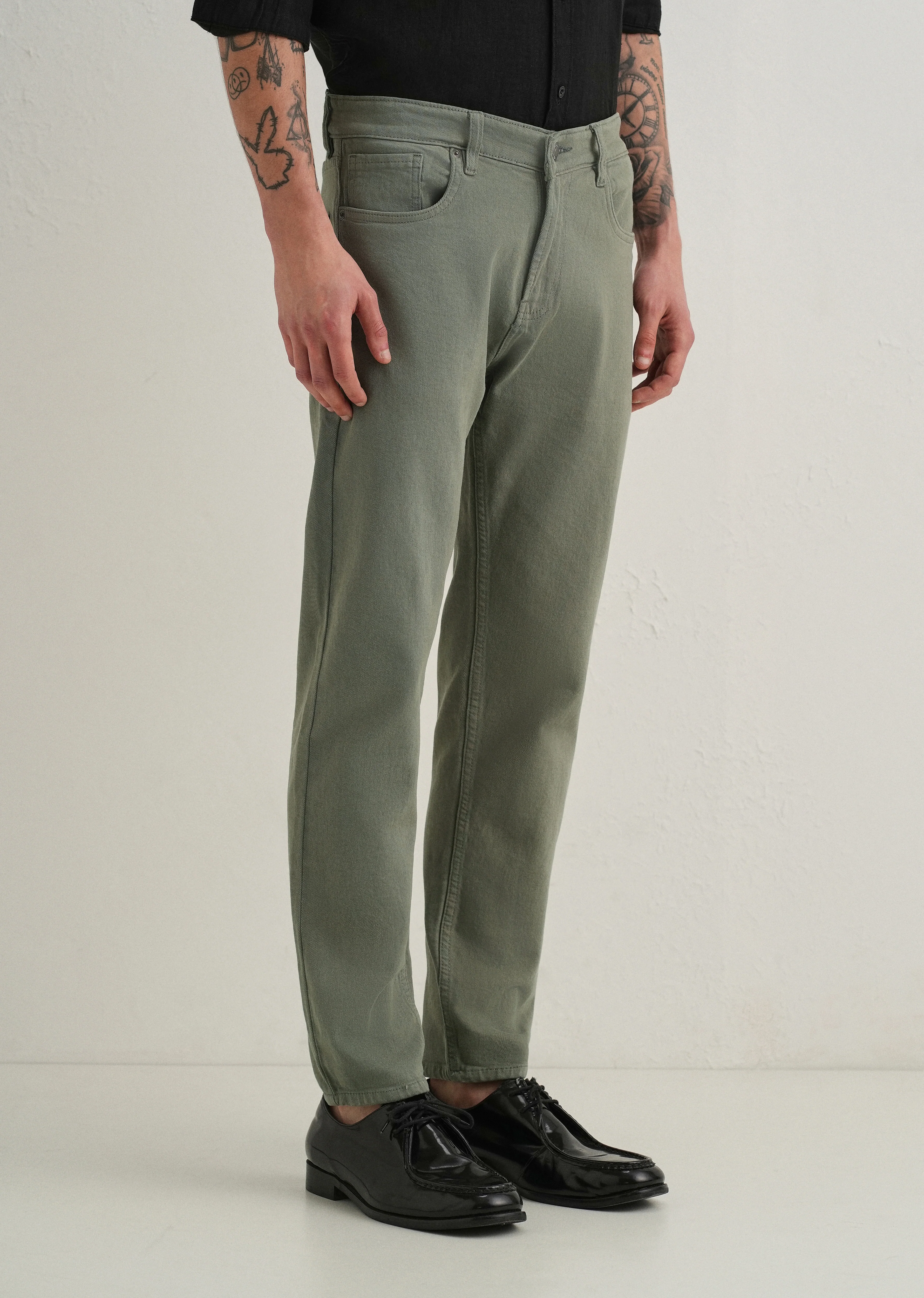 Green Ankle Slim Fit Denim - Image 4