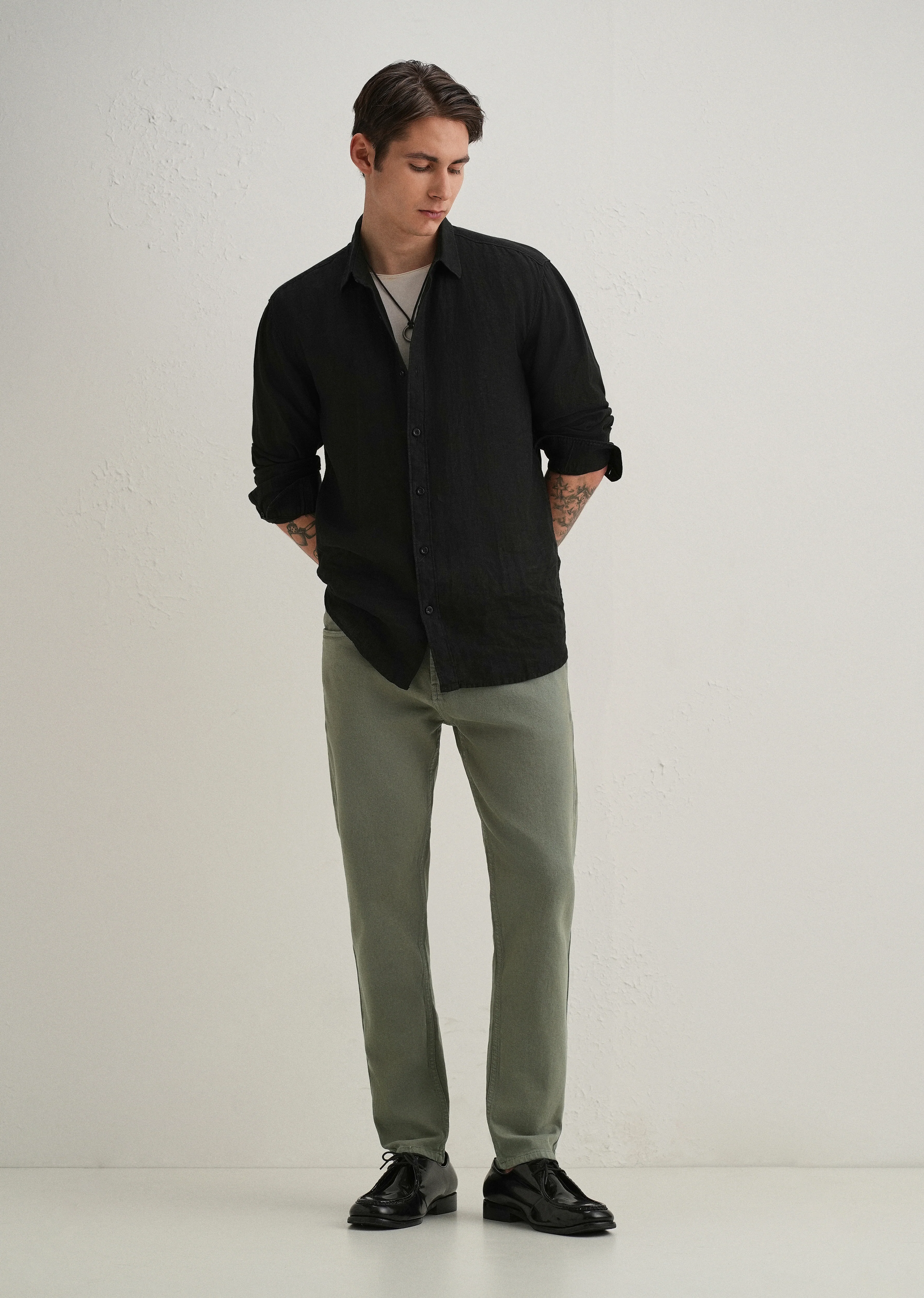 Green Ankle Slim Fit Denim - Image 6