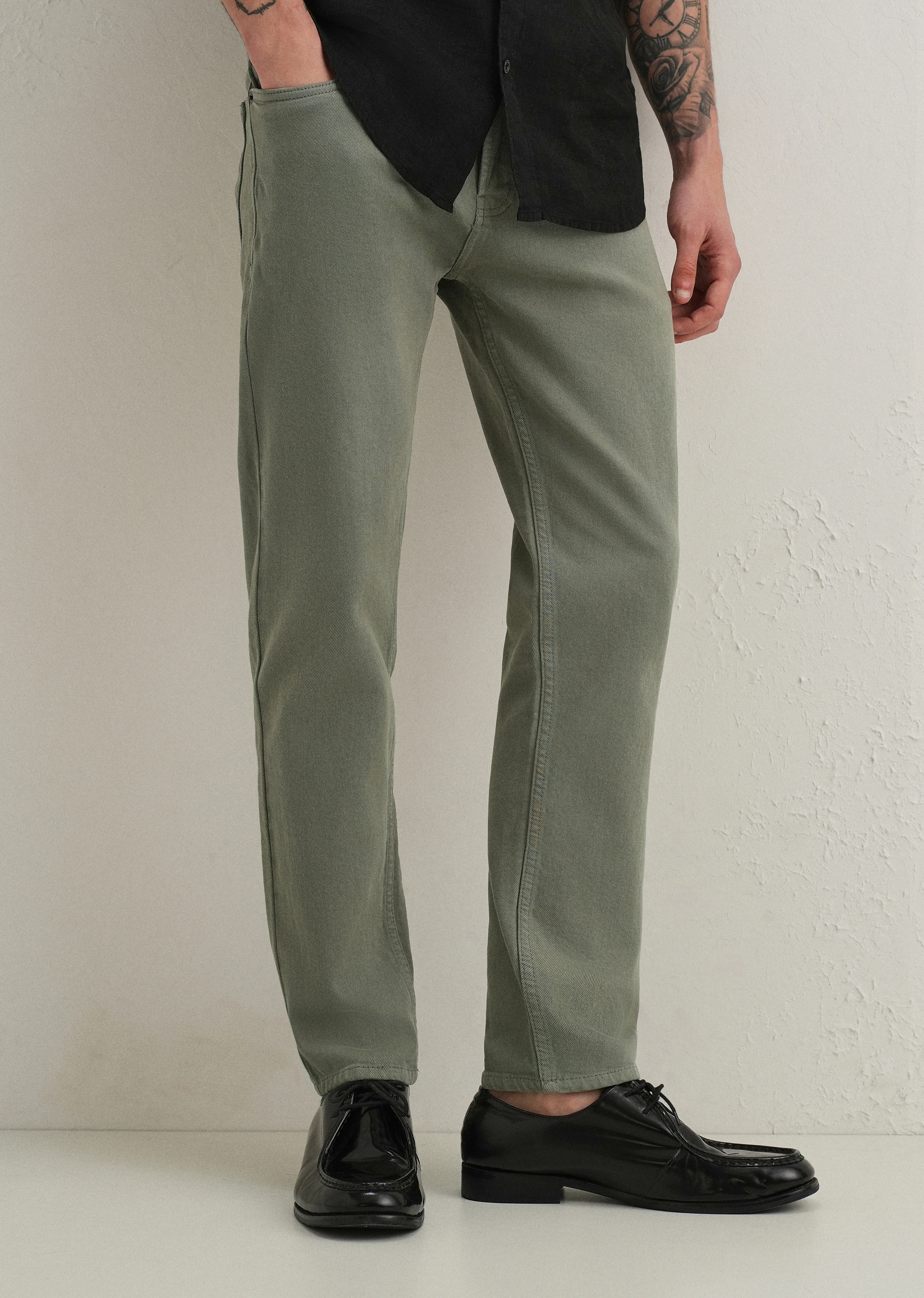 Green Ankle Slim Fit Denim - Image 7