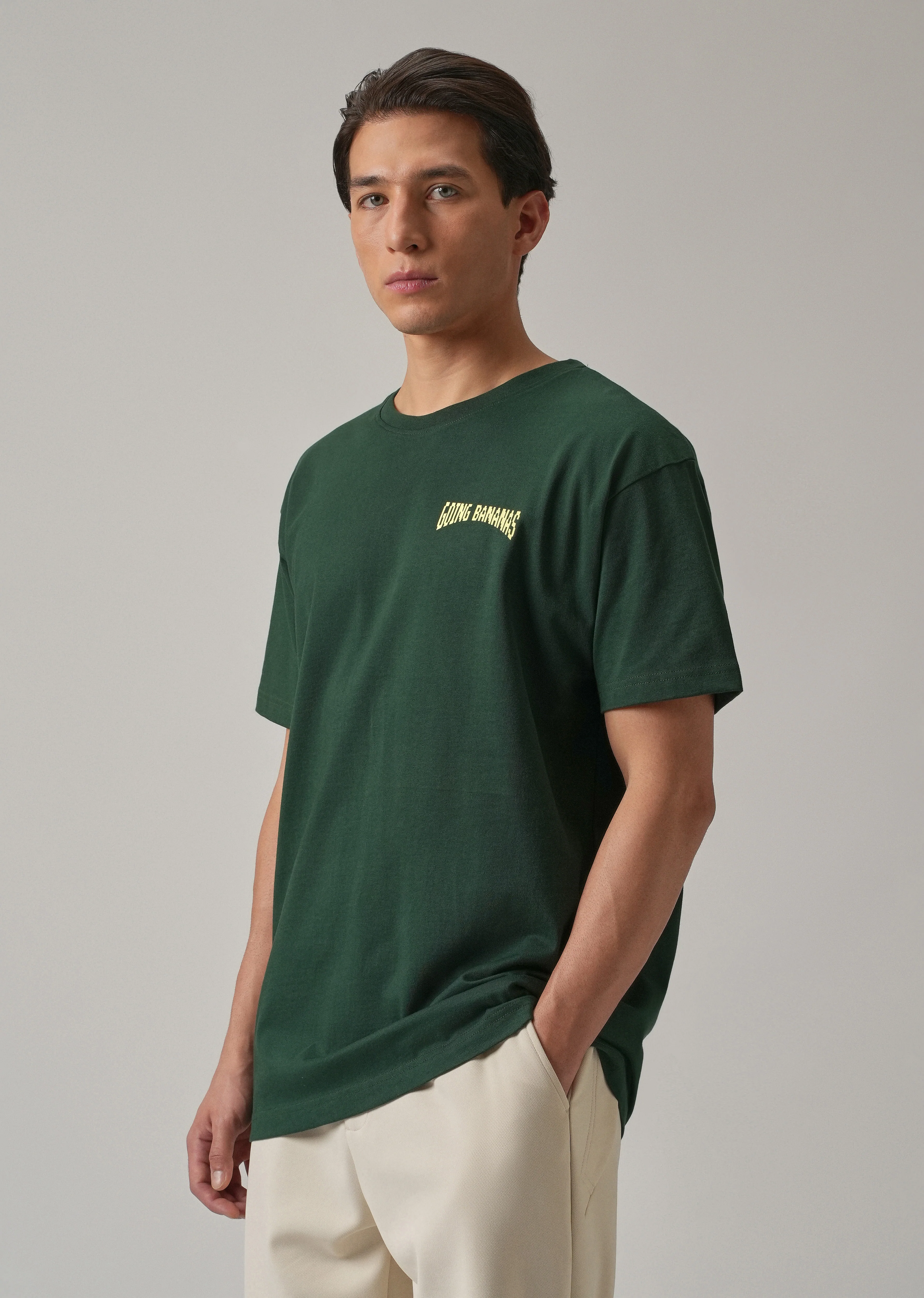 Green Back Printed Oversized T-Shirt - Image 4