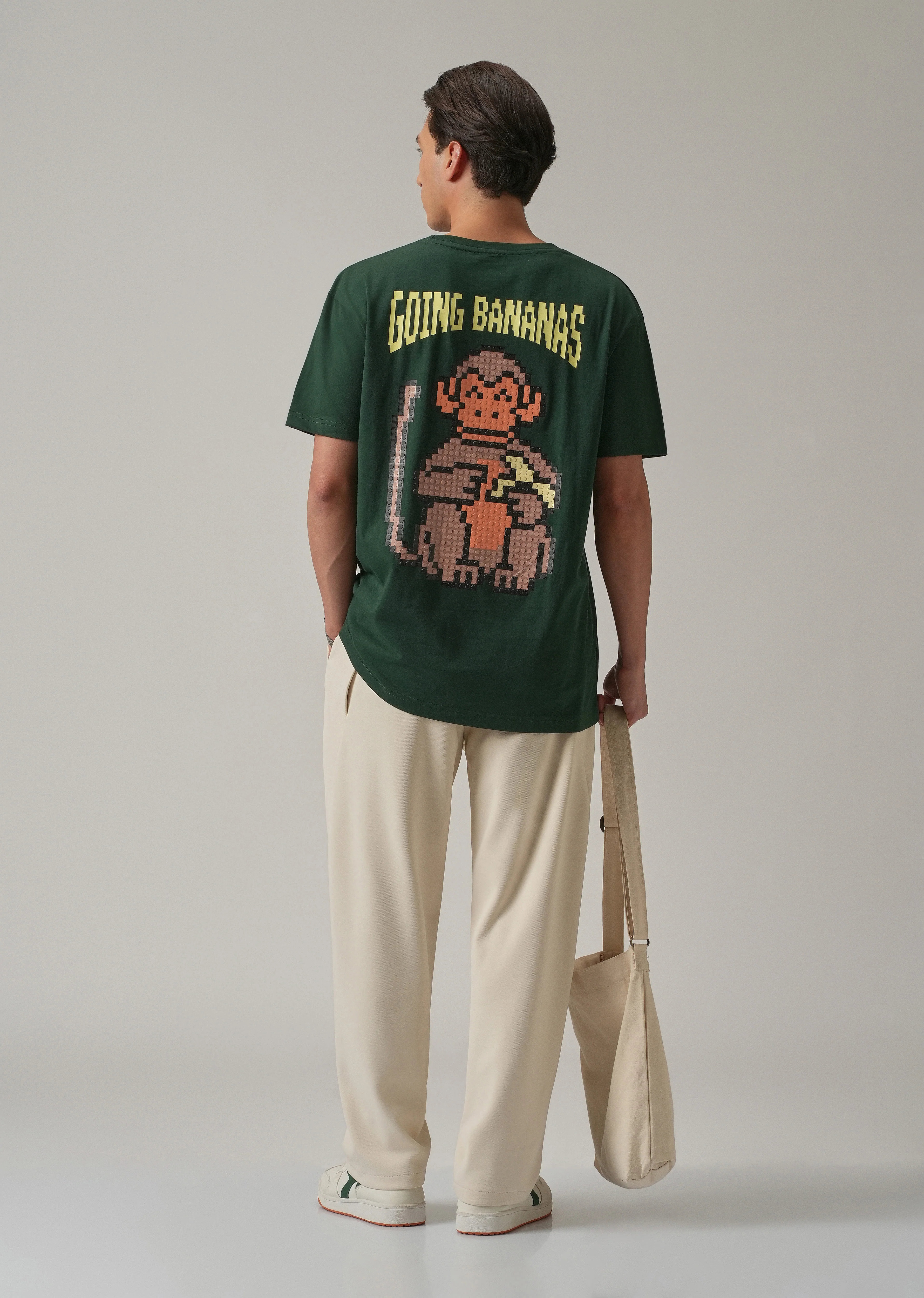 Green Back Printed Oversized T-Shirt - Image 6