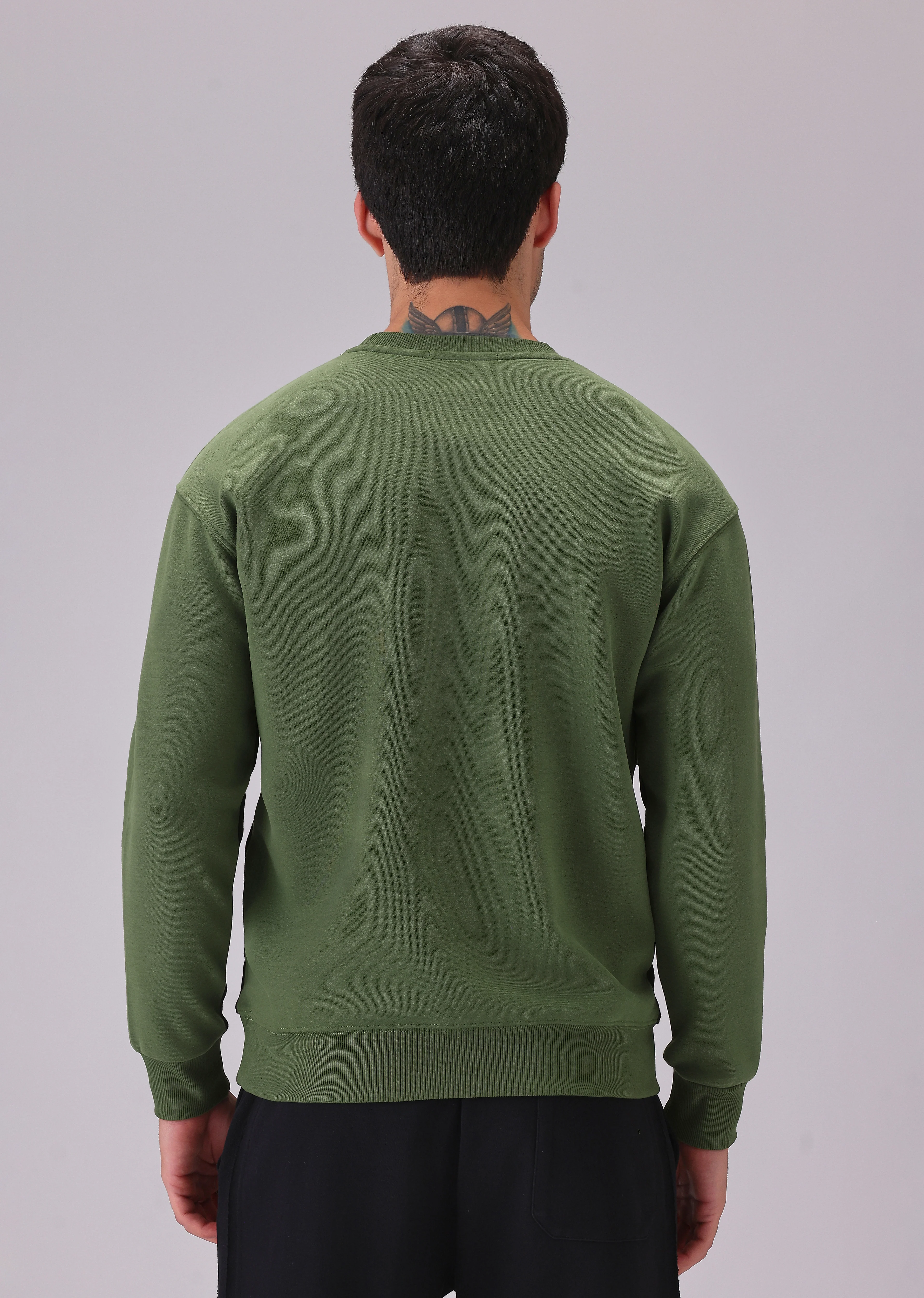 Green Black Colorblock Sweatshirt - Image 2