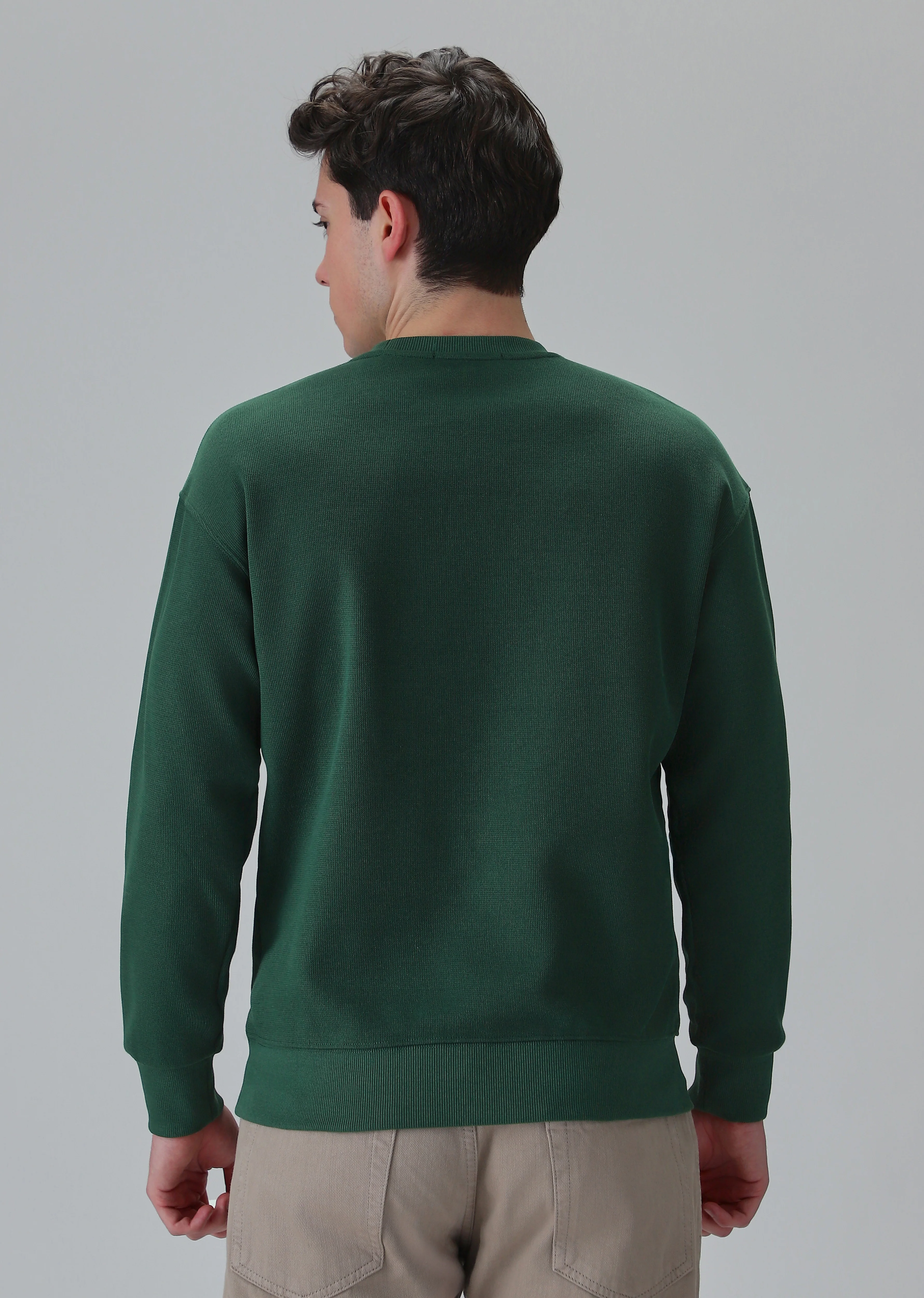 Green Embossed Sweatshirt - Image 2