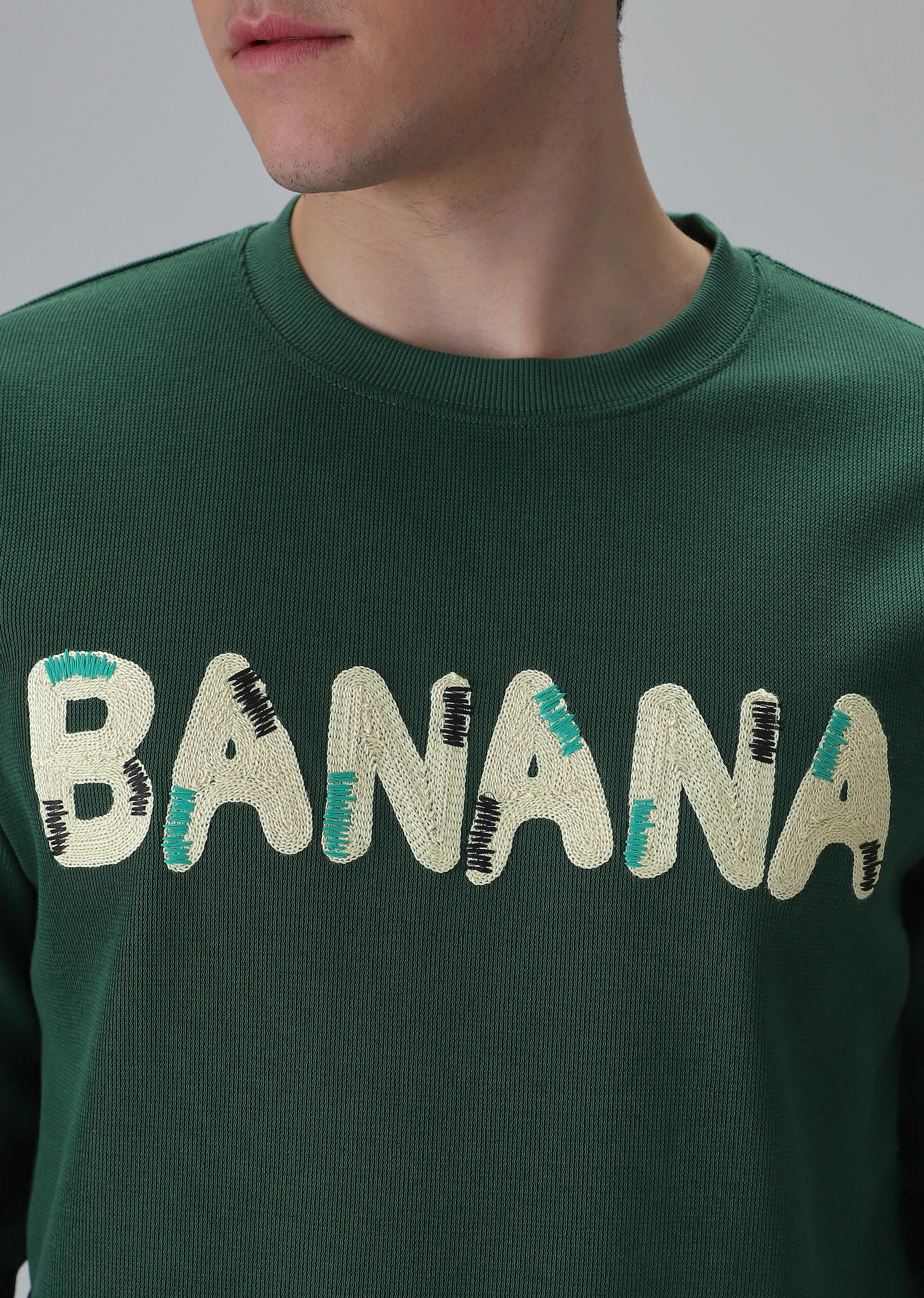 Green Embossed Sweatshirt - Image 5