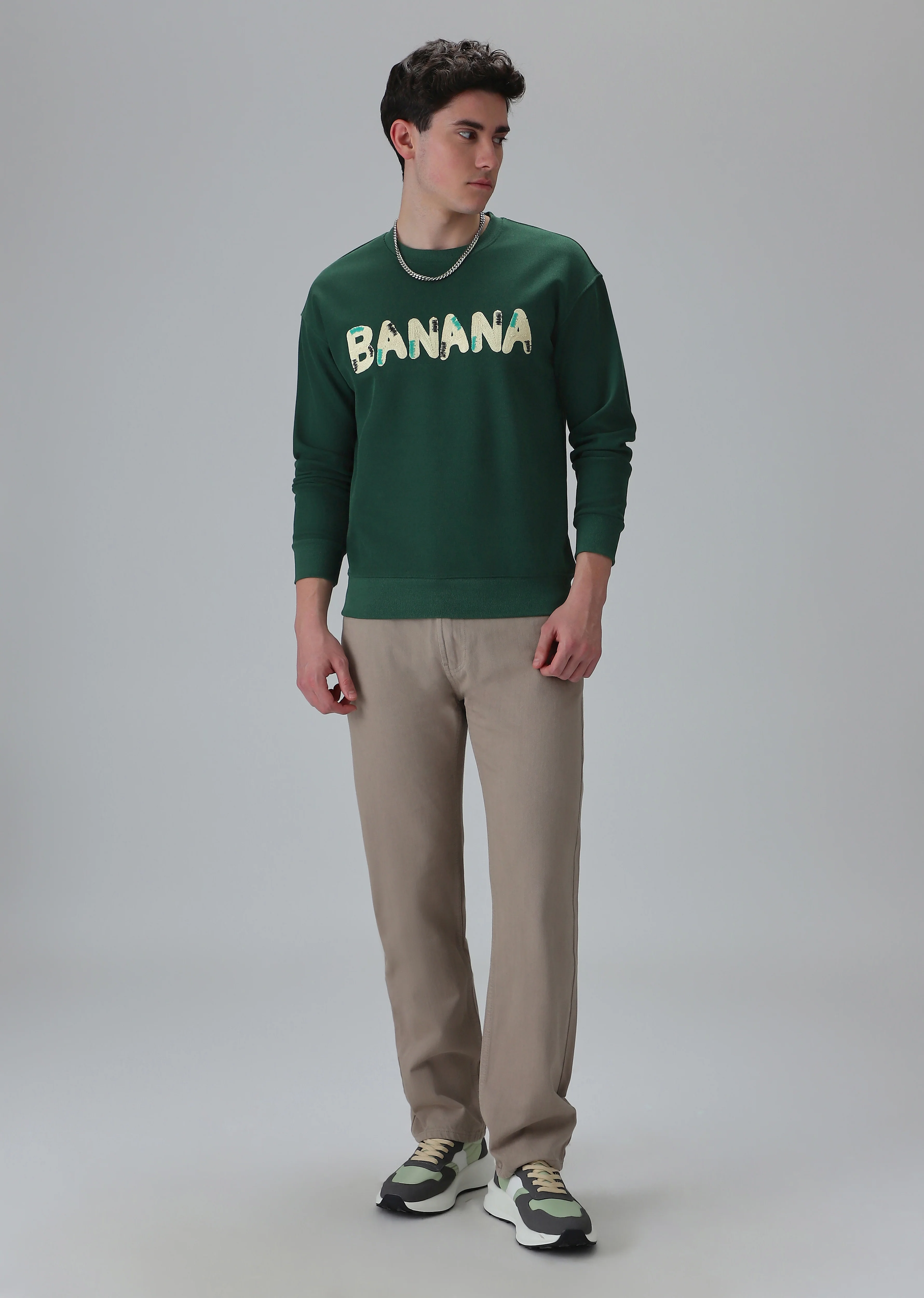 Green Embossed Sweatshirt - Image 6