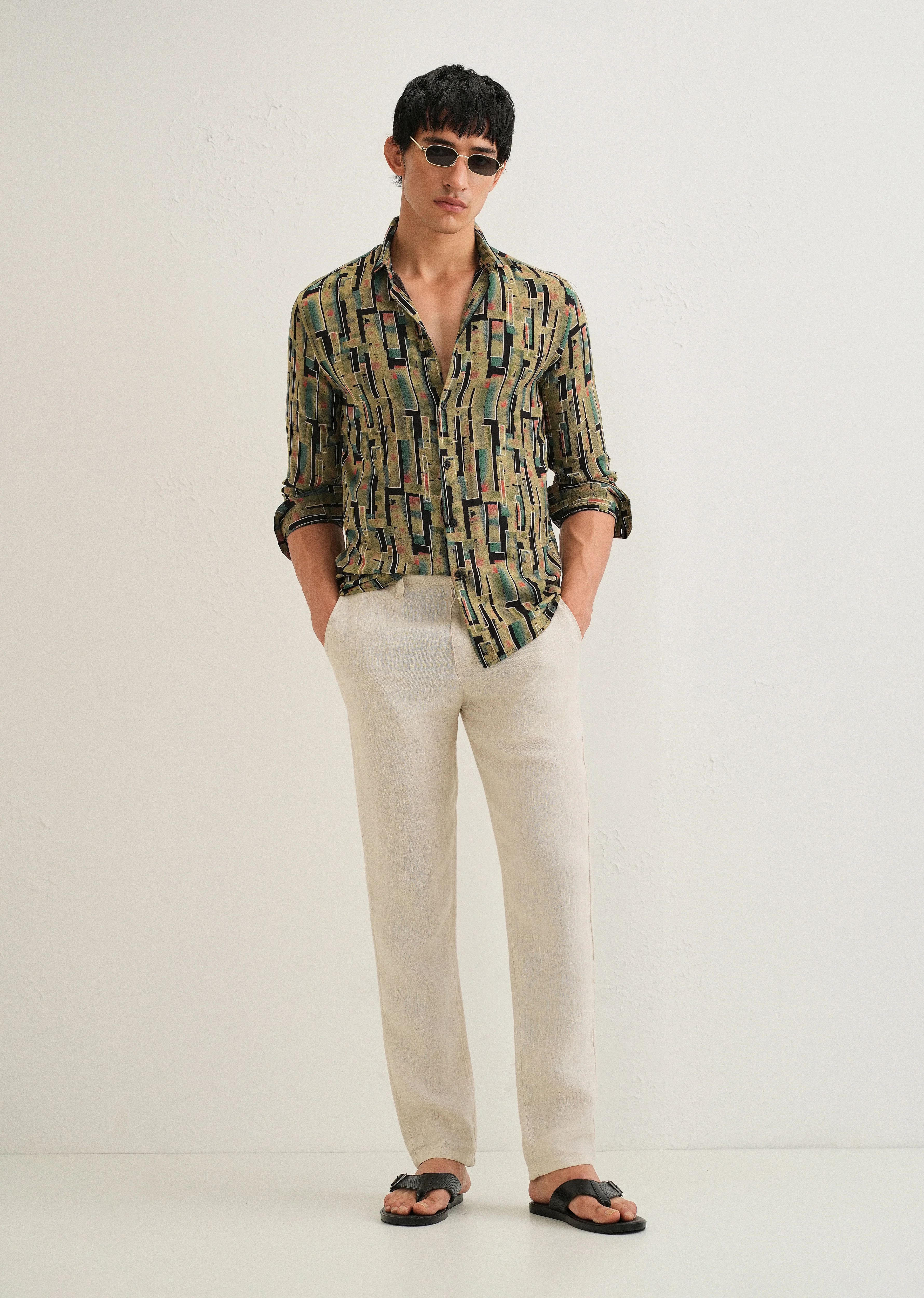 Green Feather Shirt - Image 6