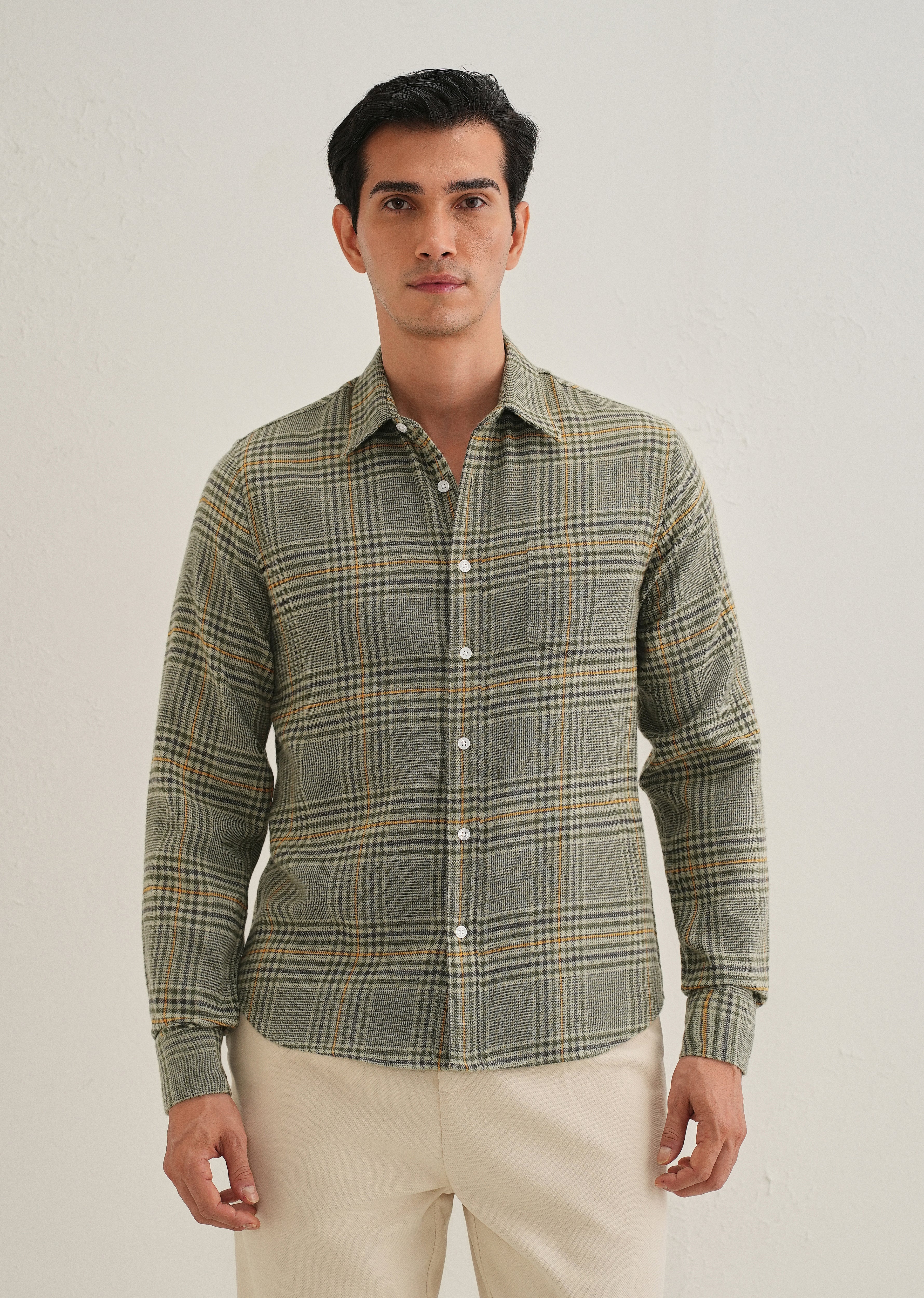Green Glen Plaid Check Shirt - Image 4