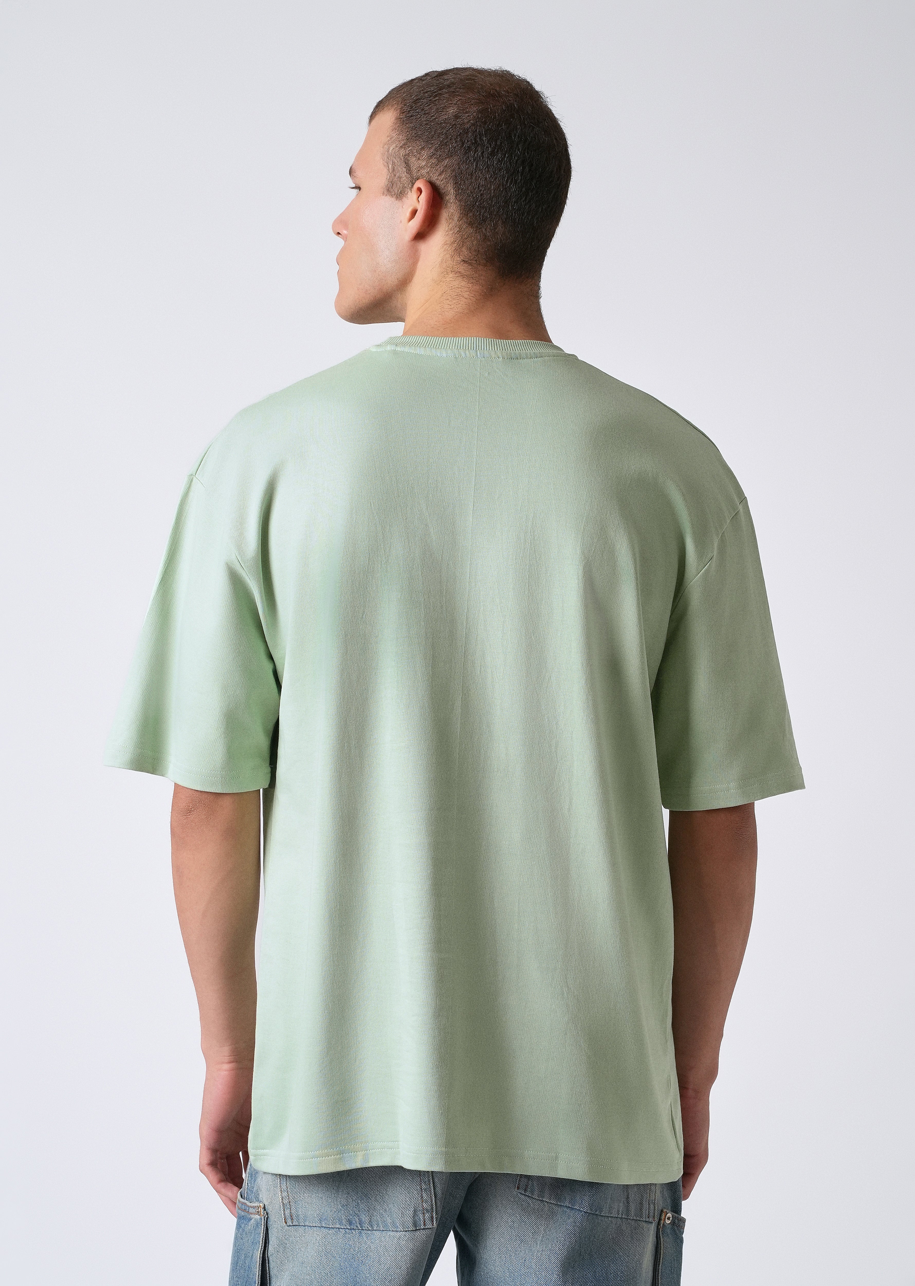 Green Graphic Print Oversized T-shirt - Image 2