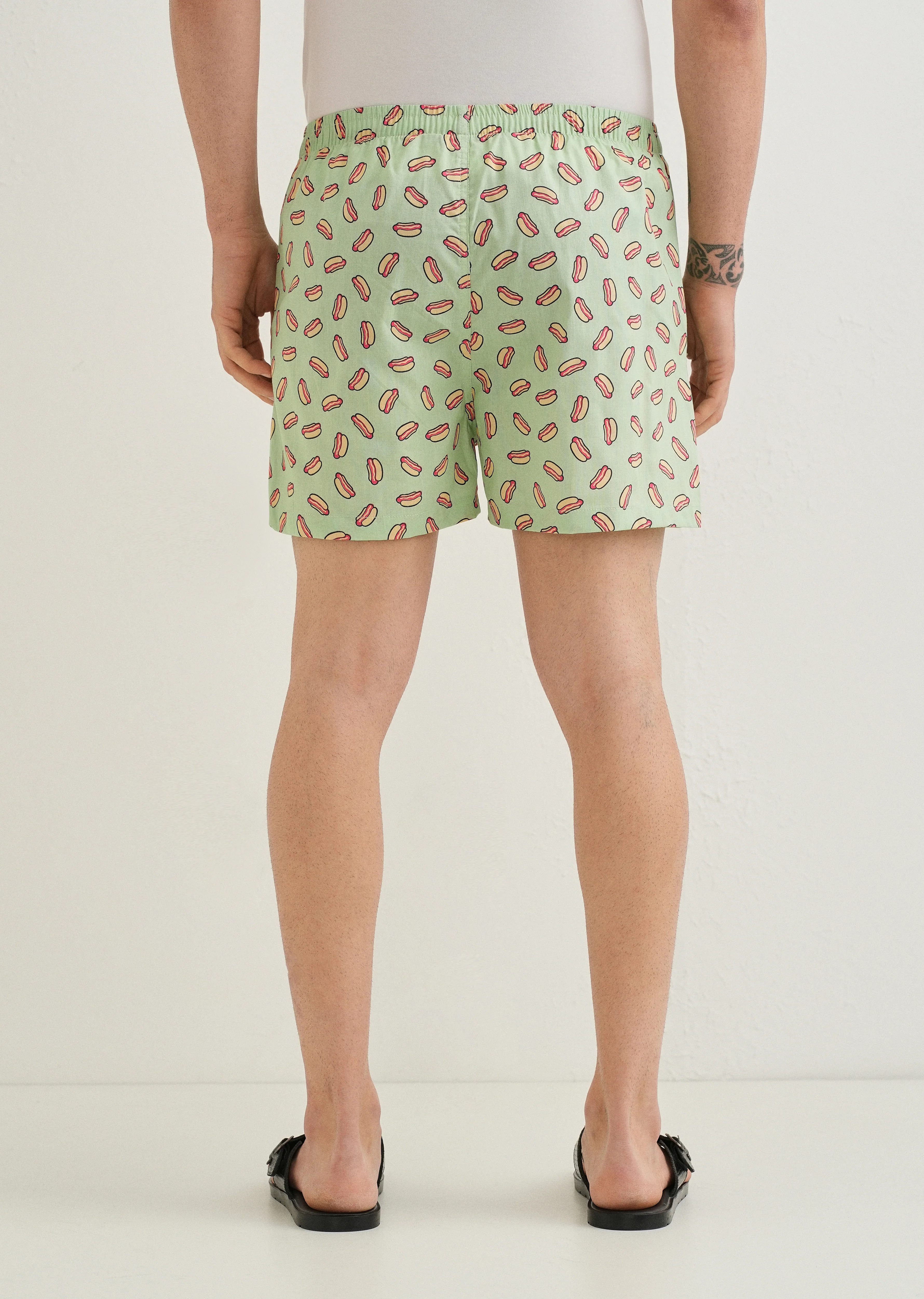 Green Hotdog Printed Boxer - Image 2