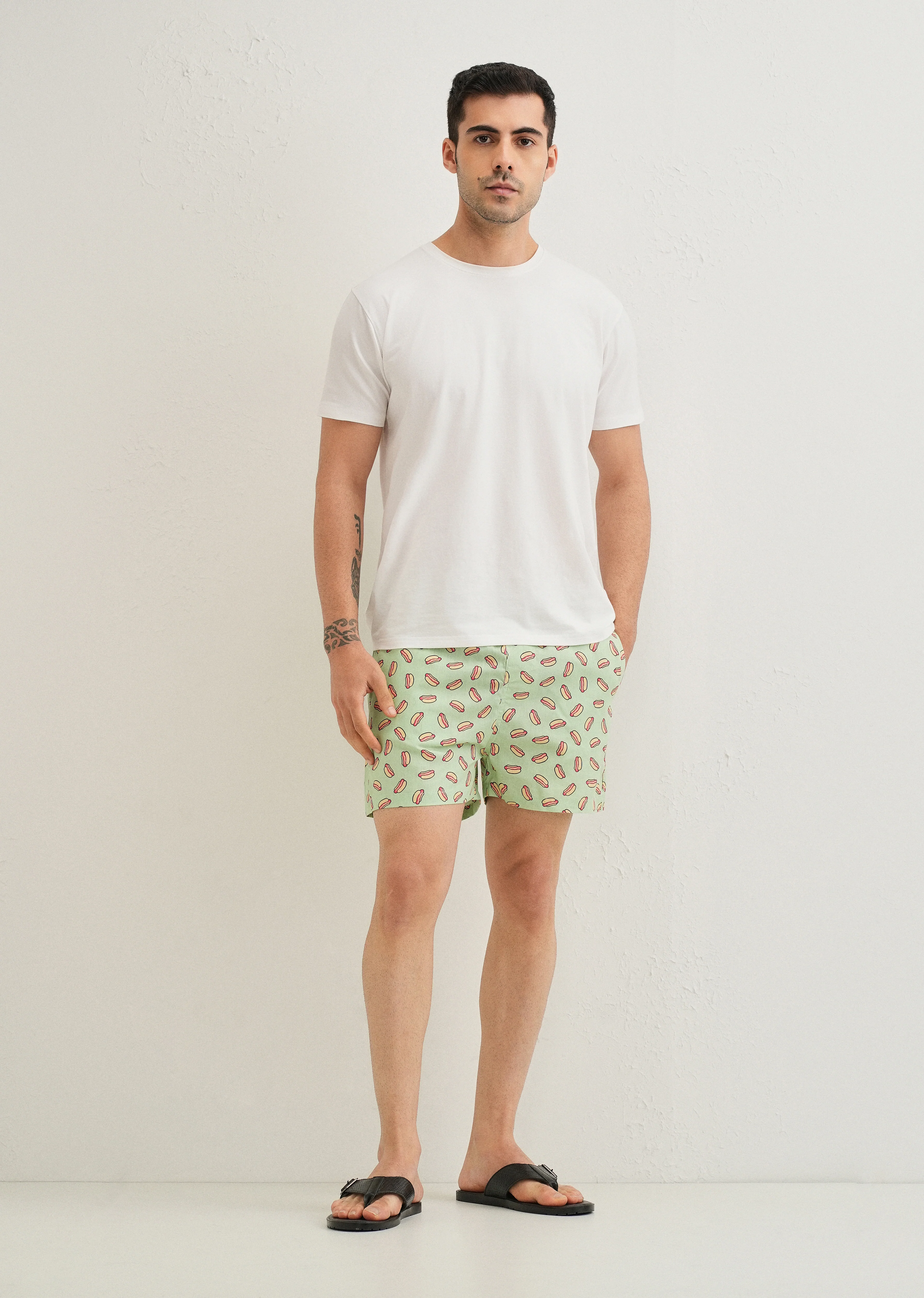 Green Hotdog Printed Boxer - Image 6