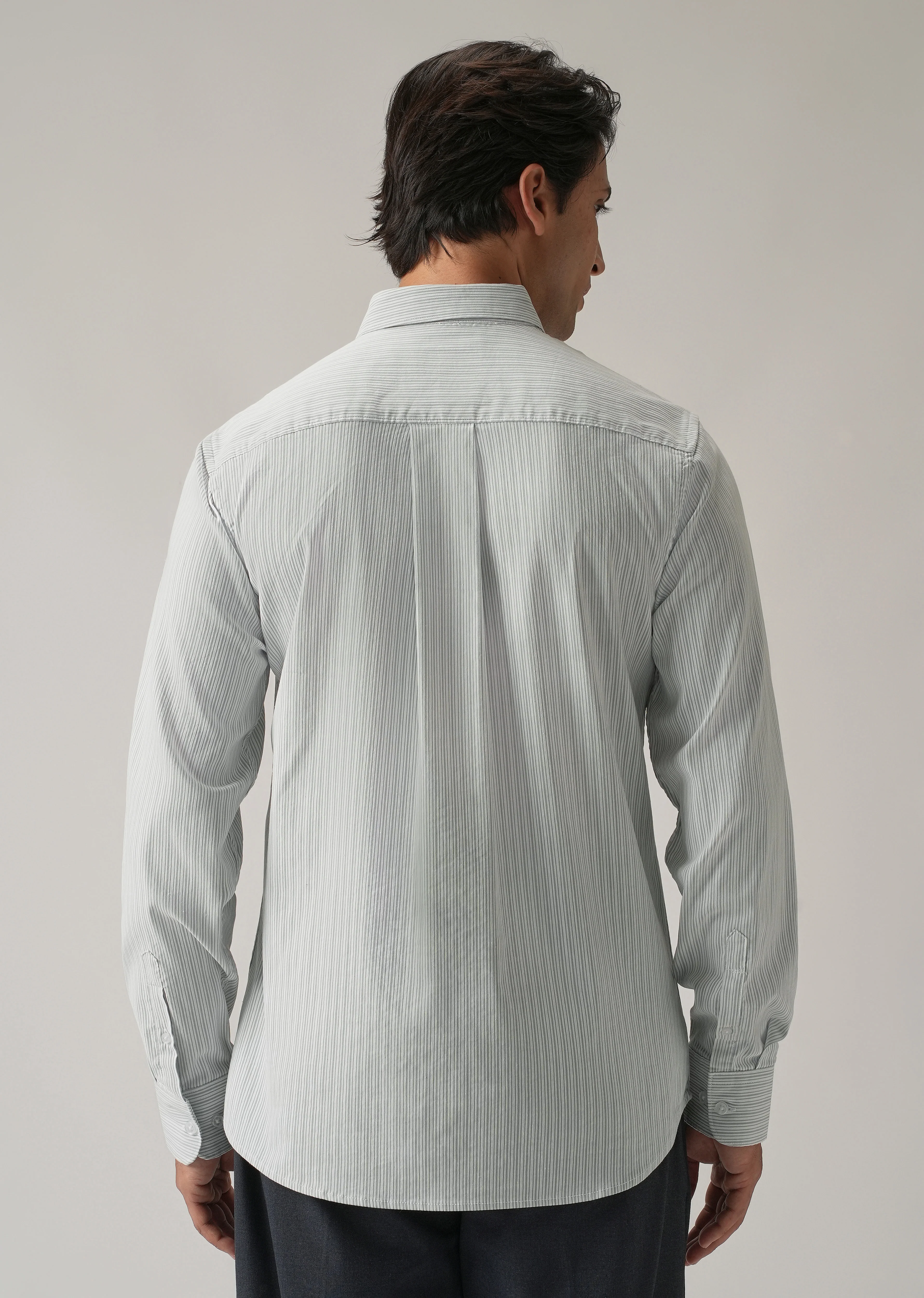 Green Pinstripe Shirt - Image 2