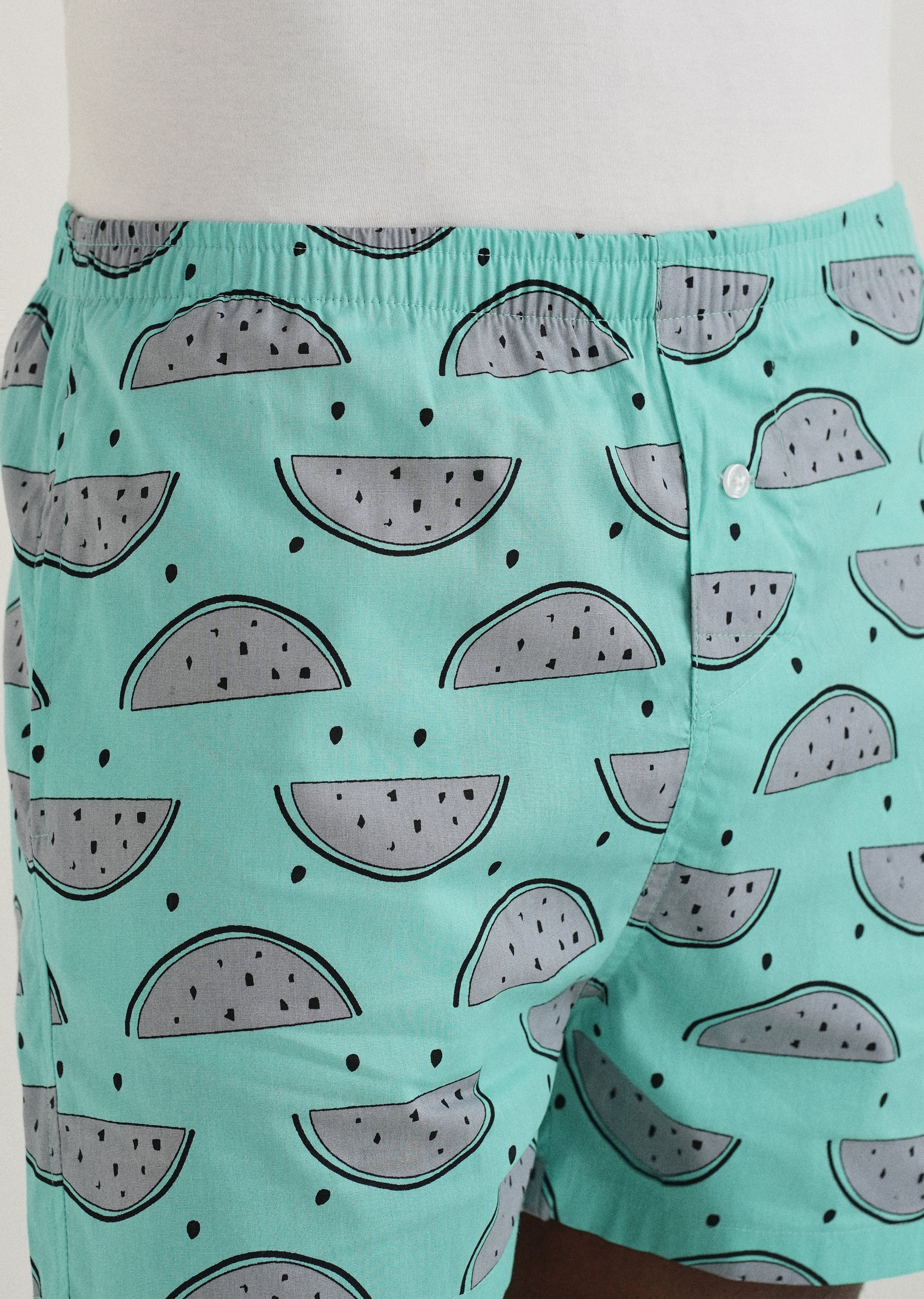 Green Watermelon Printed Boxer - Image 3