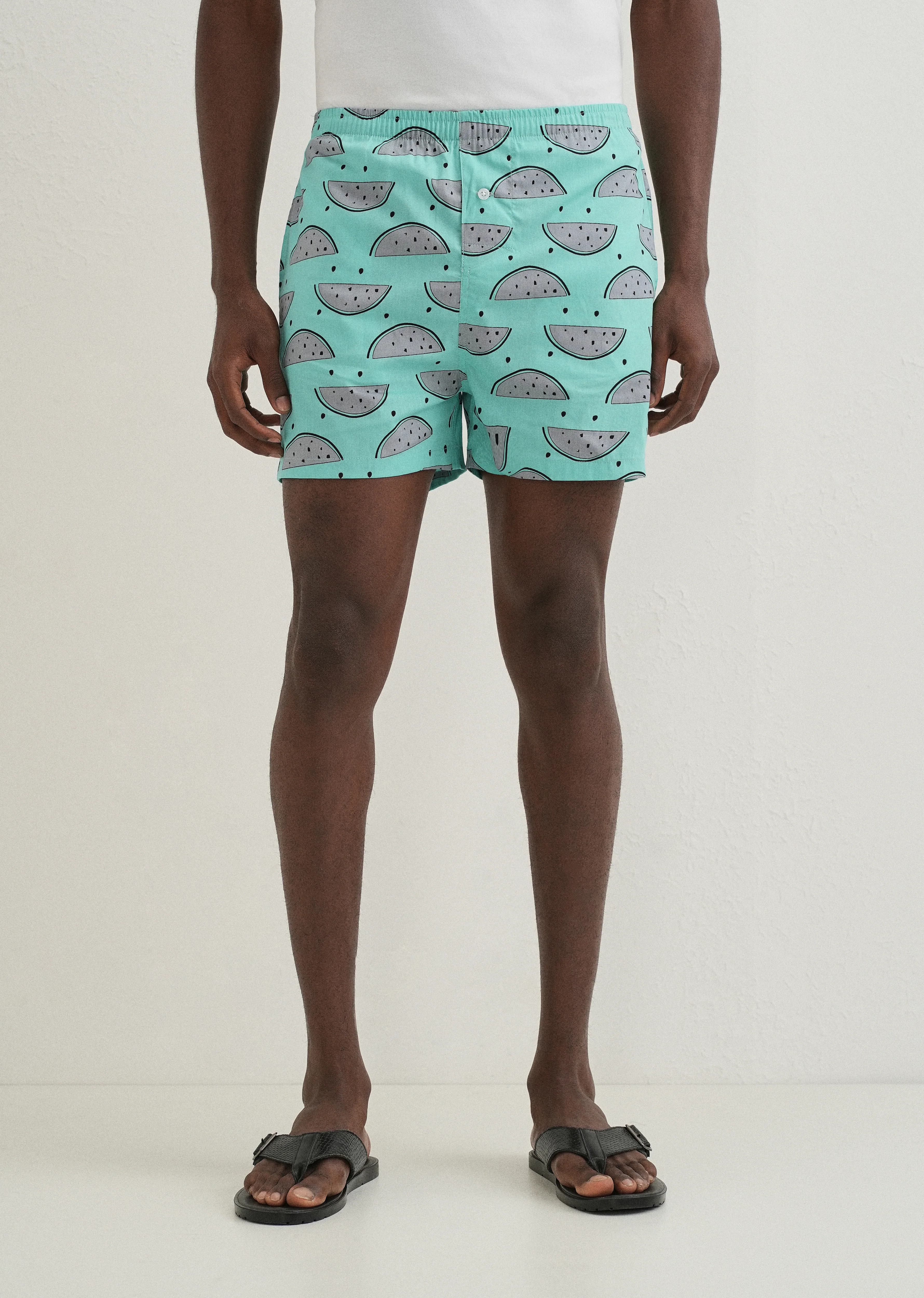 Green Watermelon Printed Boxer - Image 4