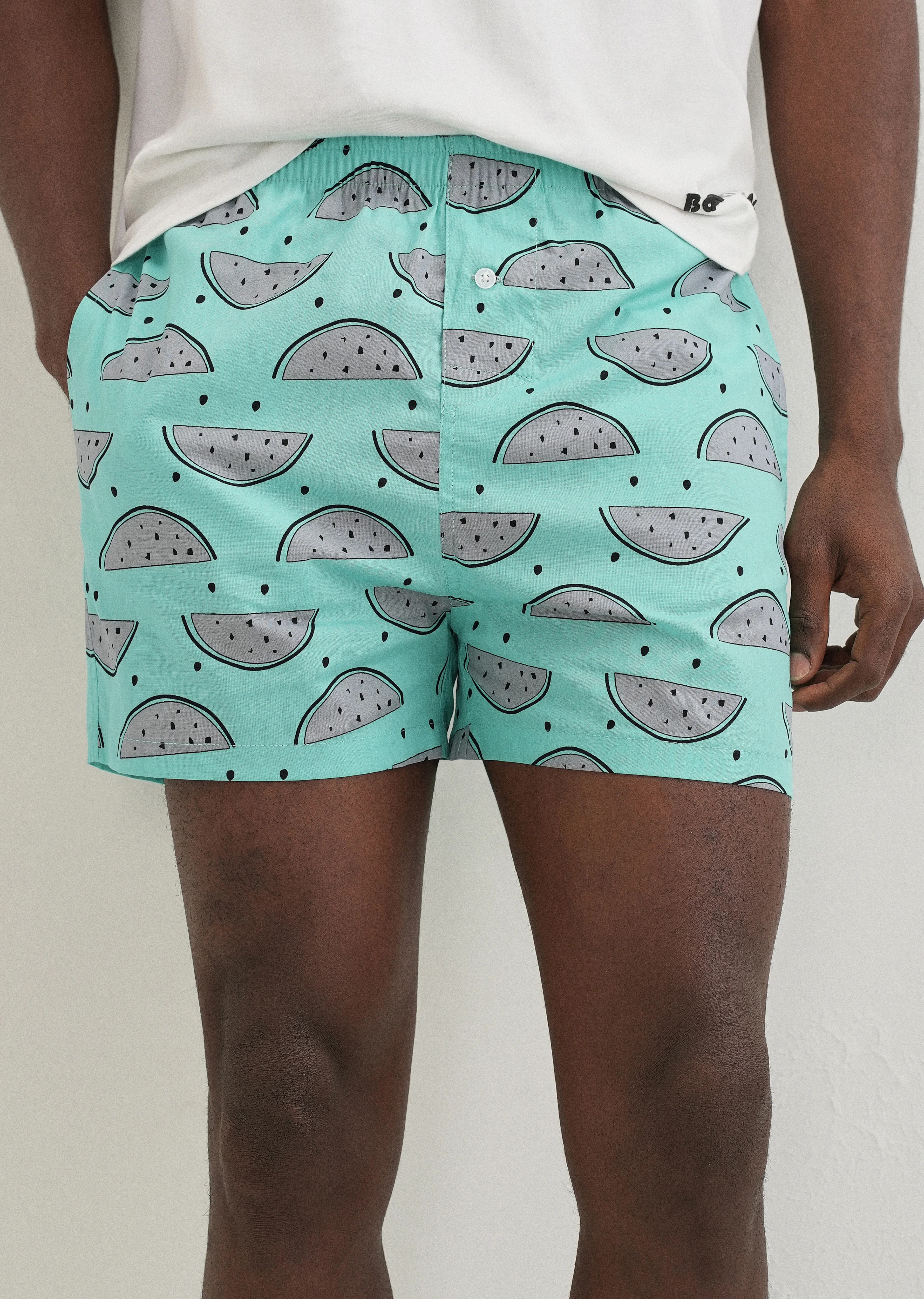 Green Watermelon Printed Boxer - Image 7