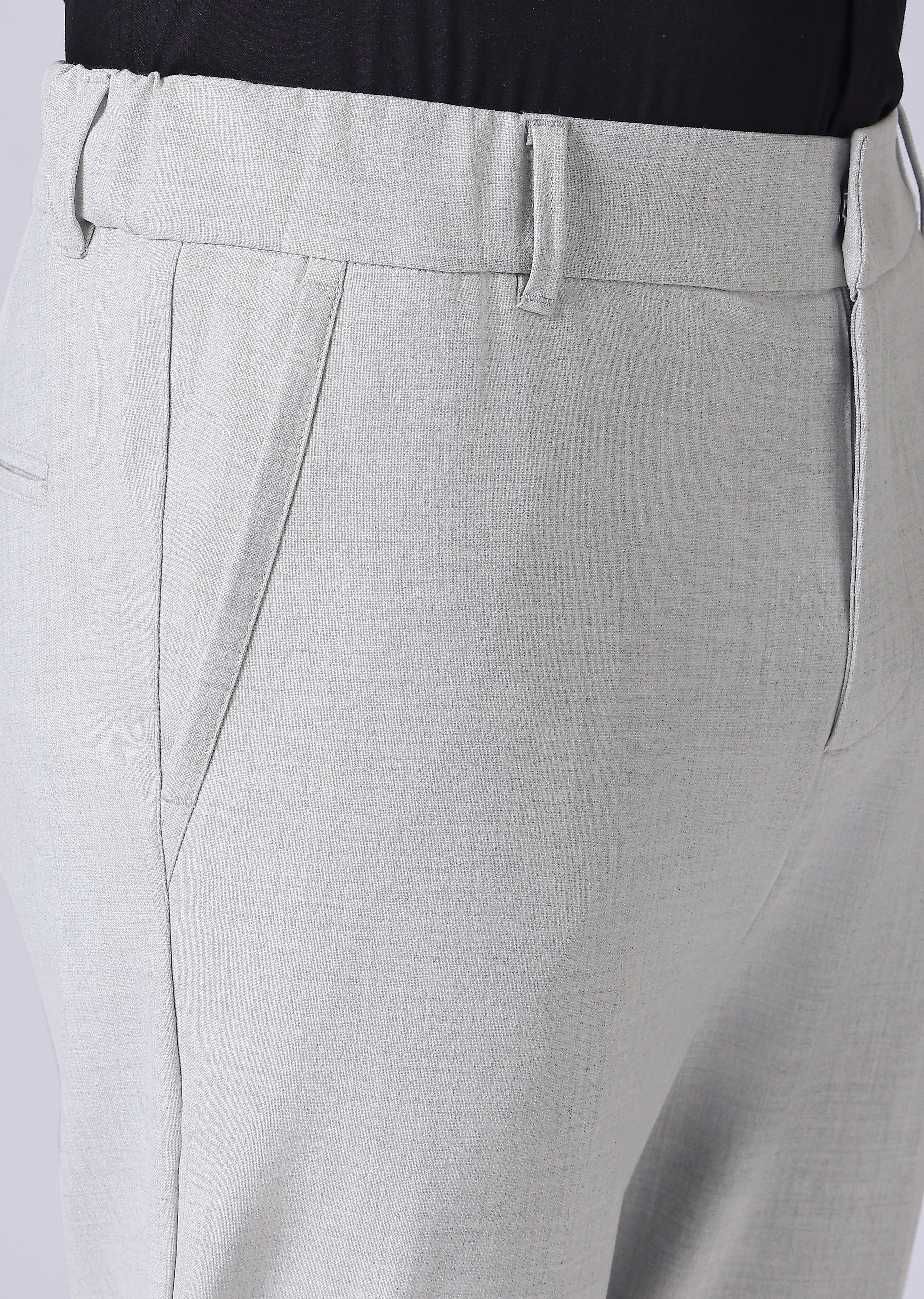Grey 8 Way Stretch Trousers - Image 5