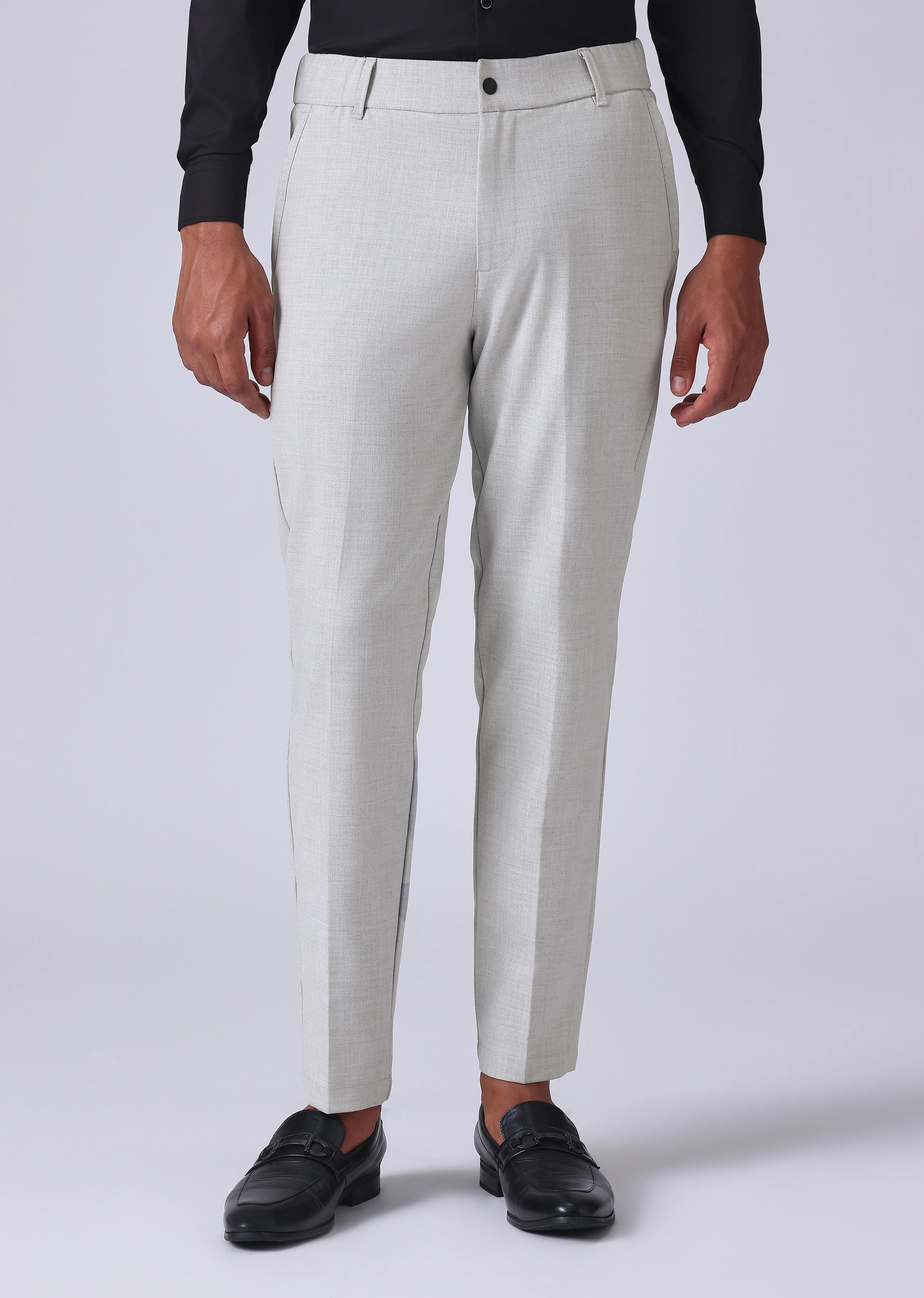 Grey 8 Way Stretch Trousers - Image 7